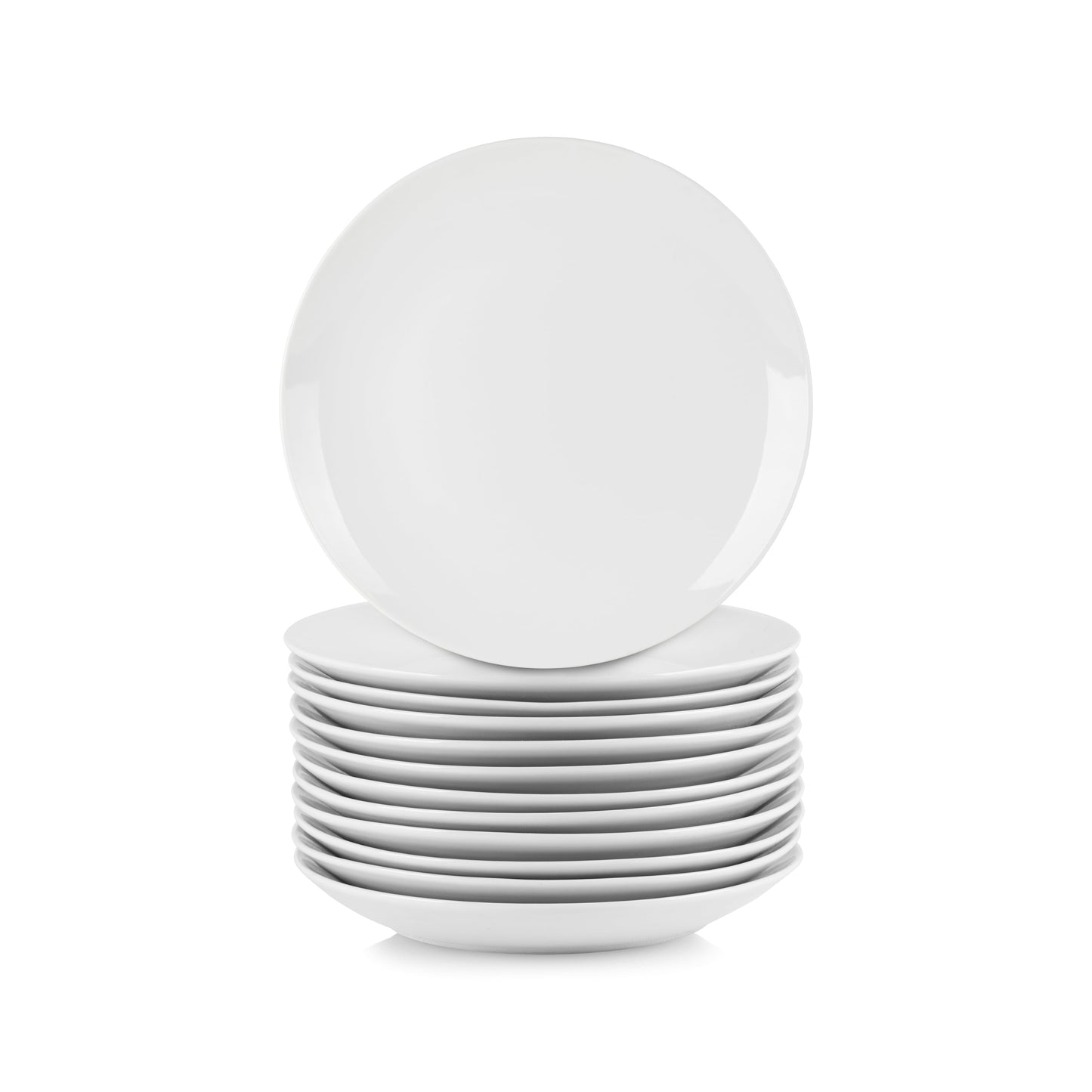 10 Strawberry Street Catering Pack 7.5" Coupe Salad Plates - Set of 12