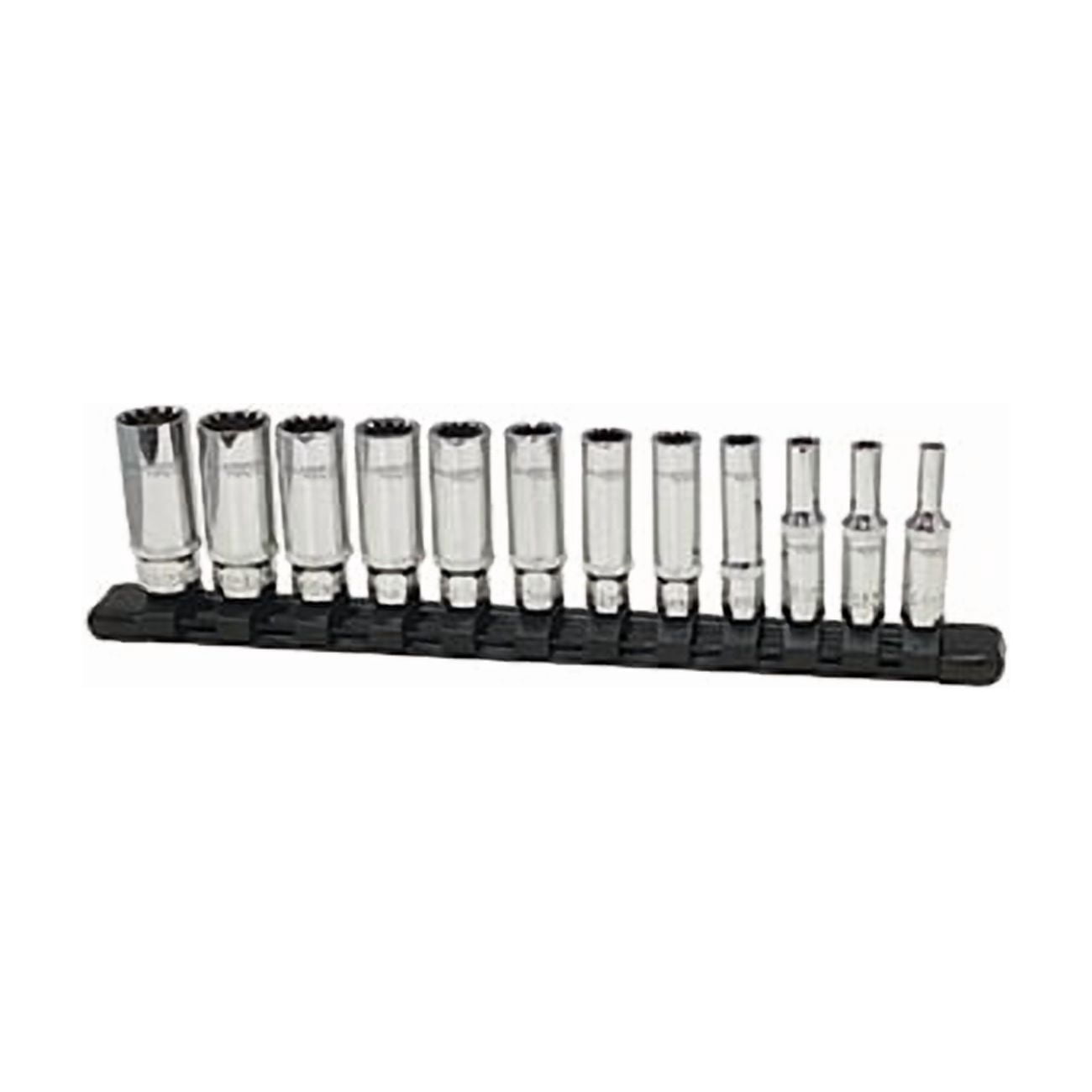12pc 1/4" Dr Metric Deep Spline Socket Set 99812