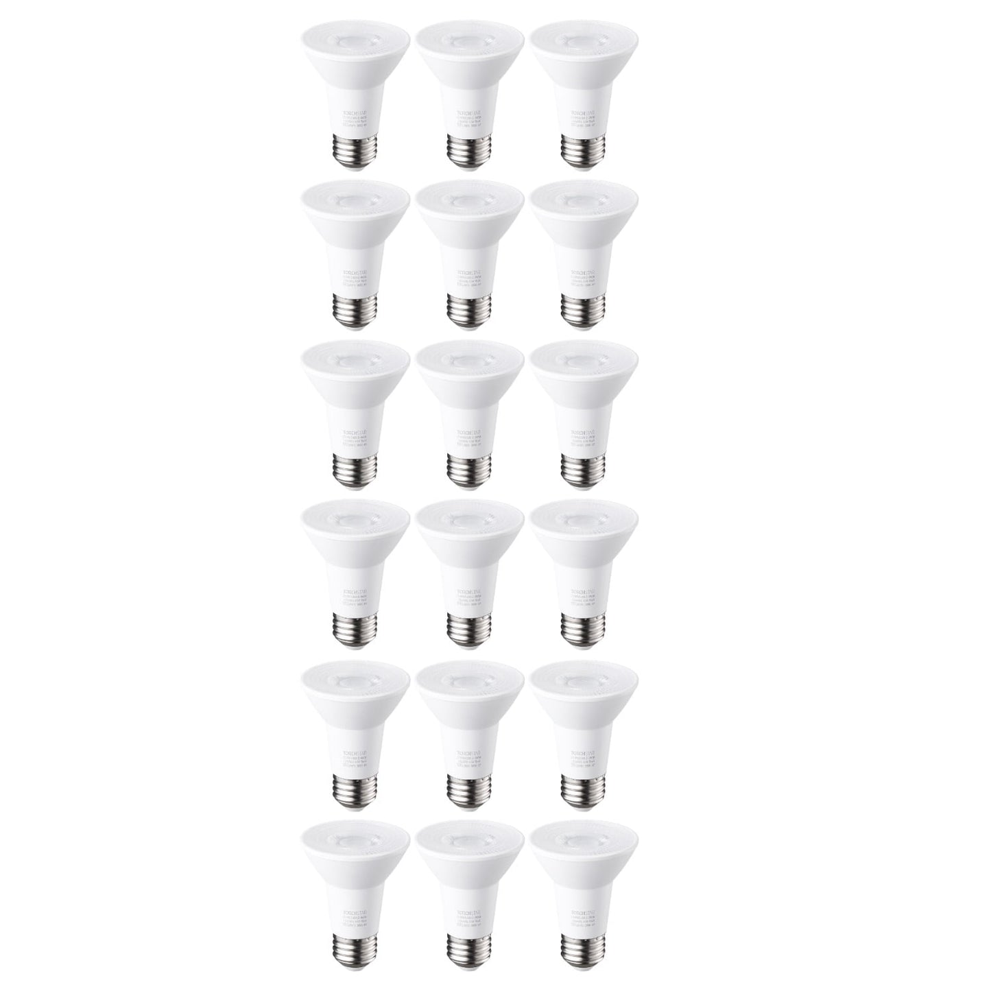 18 Pack PAR20 Dimmable LED Bulb, CRI 90+, 6.5W (50W Equivalent), 500 Lumens, 3000K Warm White, E26 Medium Base
