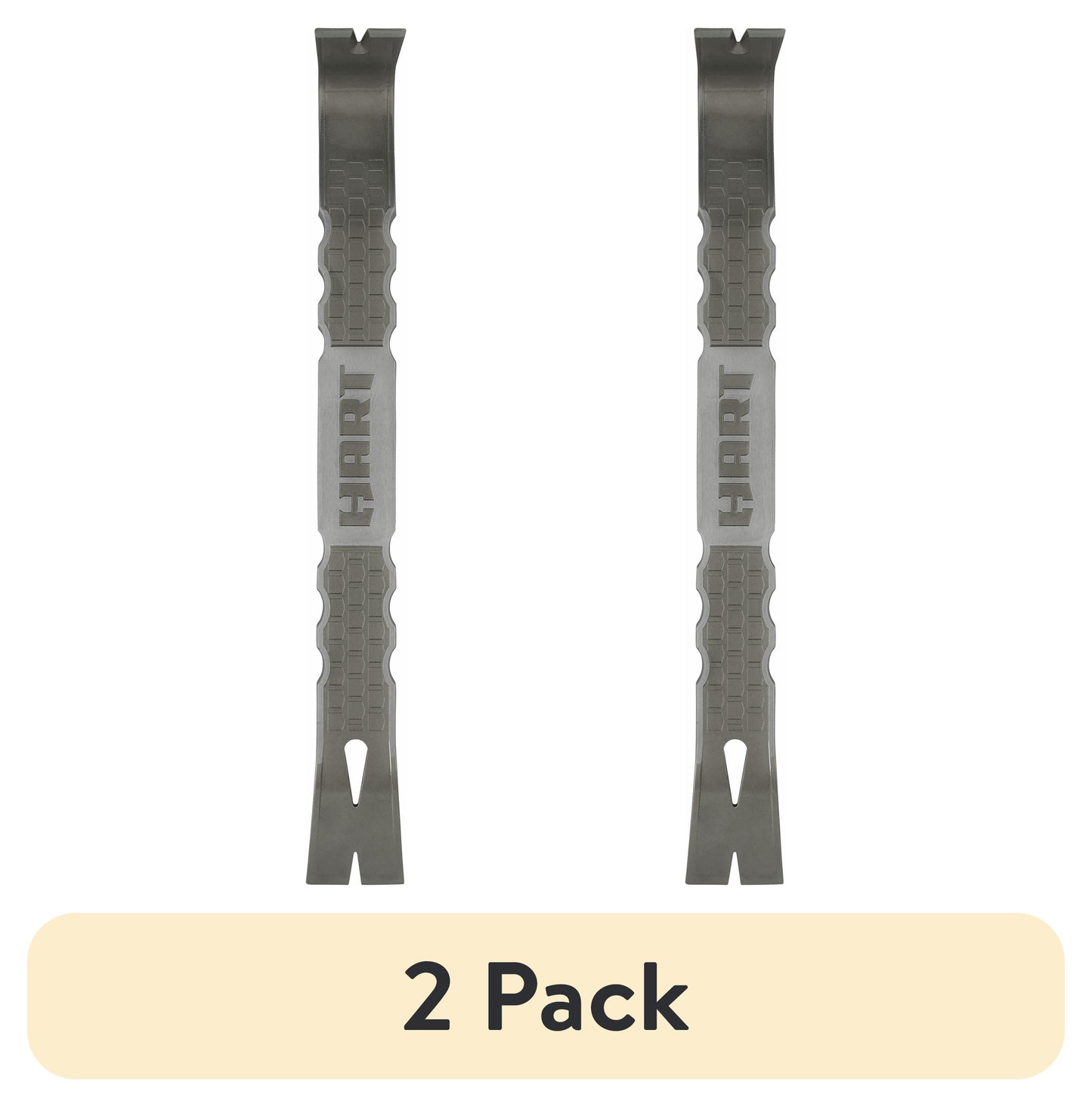 (2 pack) HART 15-inch Pry Bar Set, Fully Forged Steel