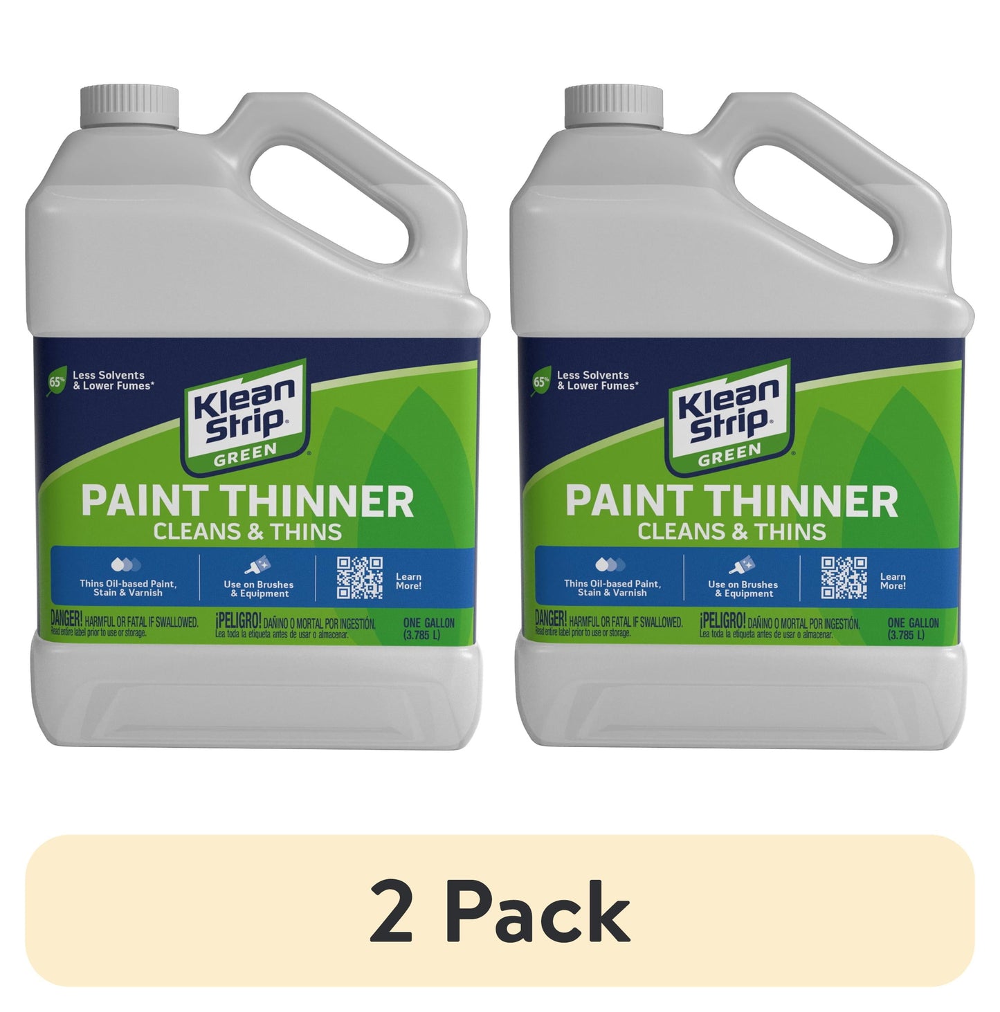 (2 pack) Klean-Strip® Green™ Paint Thinner, 1 Gallon