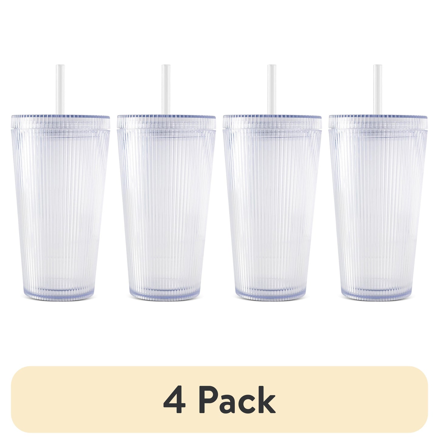 TAL Vaso Térmico Ligero de Doble Pared de 18oz para Café Helado con Popote