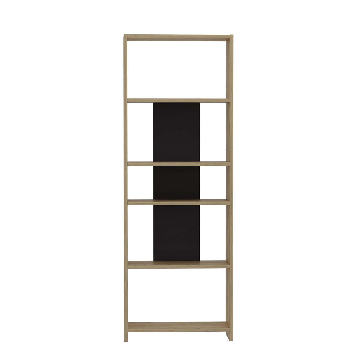 Ada Home Decor Diosp Multiple Tier Open Shelf Modern Bookcase, Anthracite/Oak