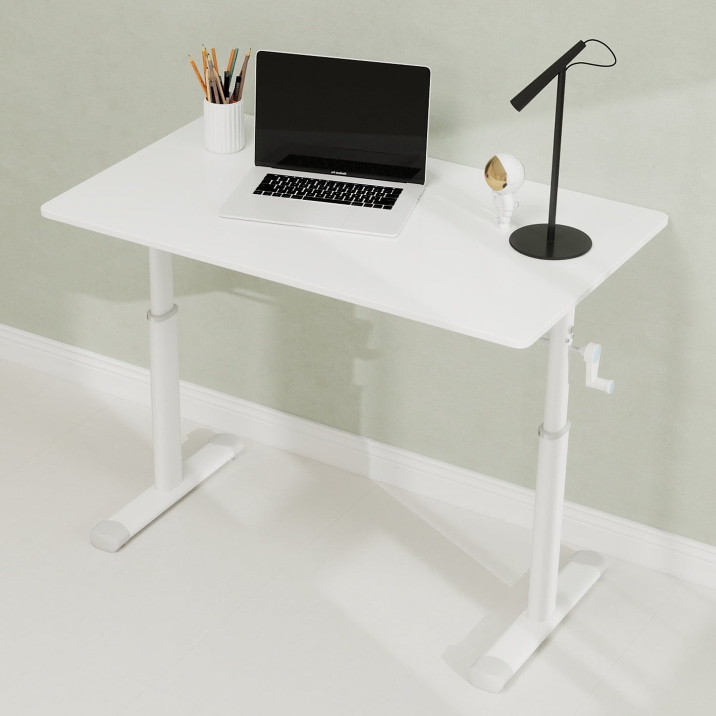 Adjustable Study Desk for Children and Adults, Height-Adjustable, Multifunctional Home Office Desk, Compact Design, 60x100cm