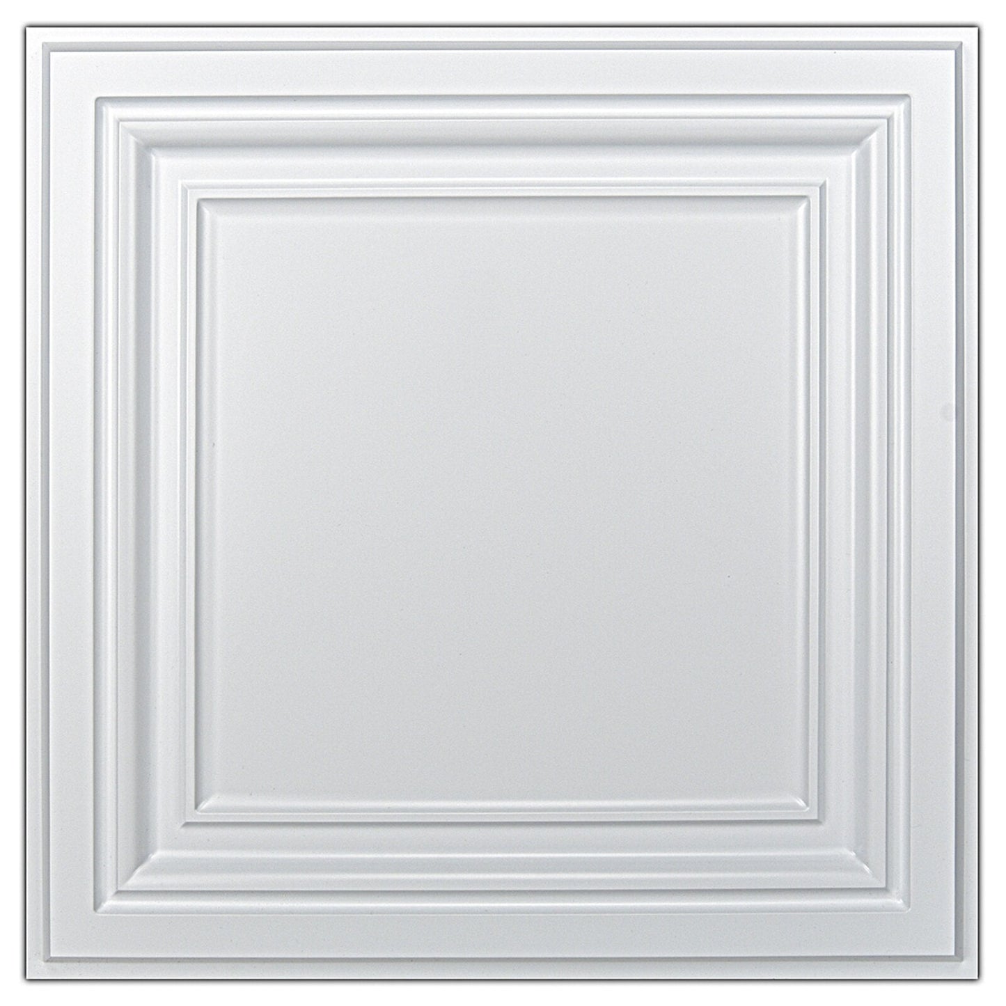 Art3d 2 ft.x 2 ft.Glue-up or Lay in Ceiling Tile PVC 3D Square Style in White(12-Pack)
