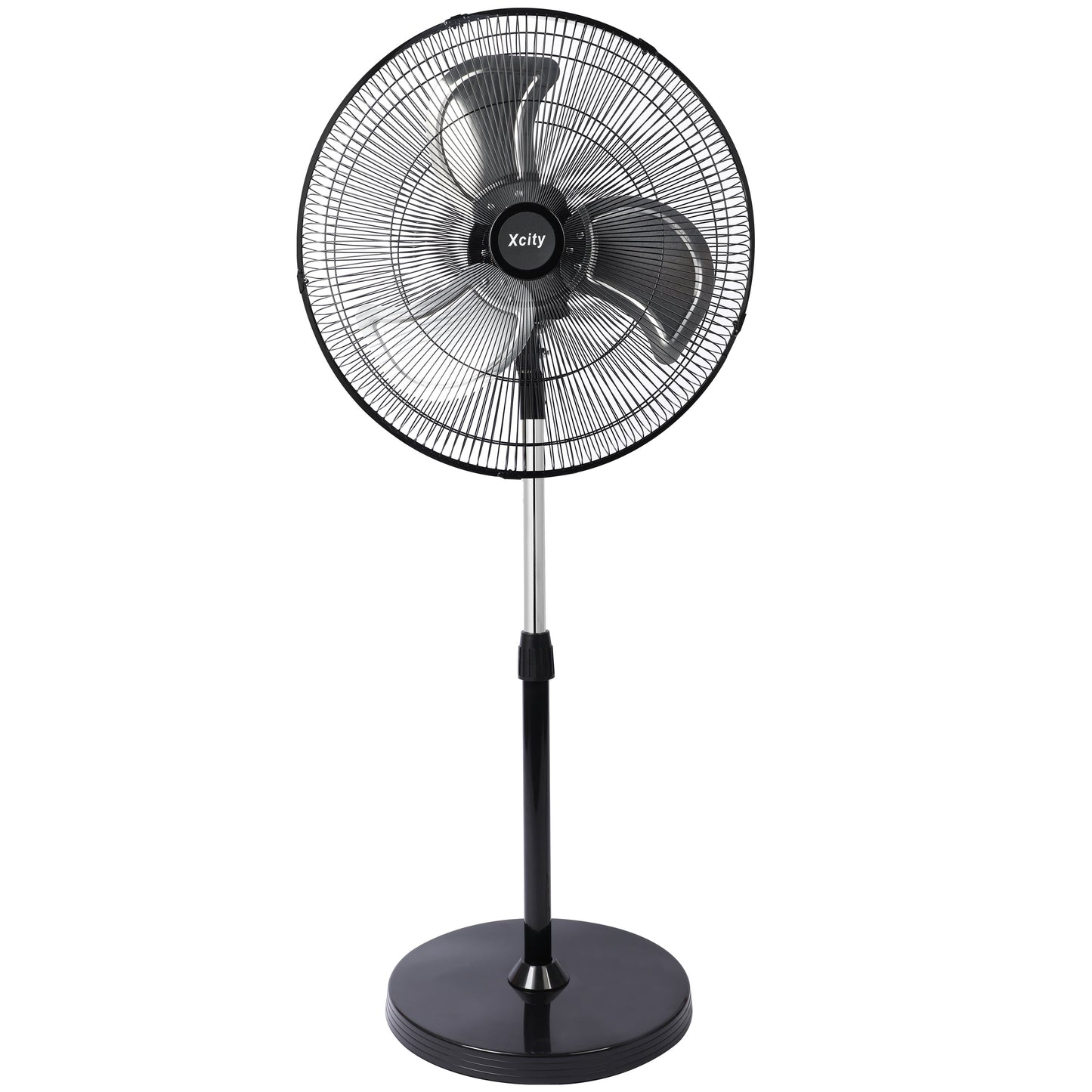 Avobird 18'' Industrial Oscillating Pedestal Fan, 3-Speed & 90° Tilt Height Adjustment Standing Fan for Bedroom/Offices/Workshop, Max 3100 CFM(Black)