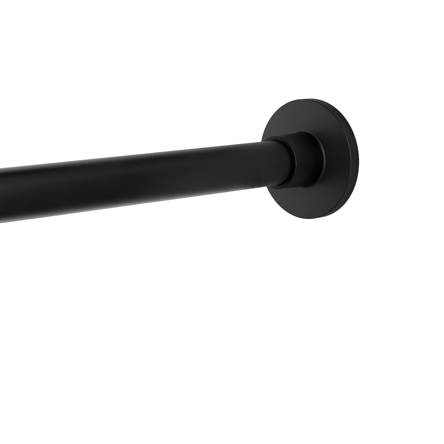 Better Homes & Gardens Rustproof 43†- 72†Modern Adjustable Tension Shower Curtain Rod, Matte Black