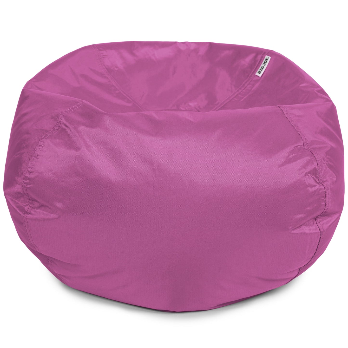 Big Joe Classic Bean Bag Chair for Kids Bedroom and Reading Nook, Easy-Clean Spicy Lime, Durable Nylon Polyester Blend, 2 feet Refillable
