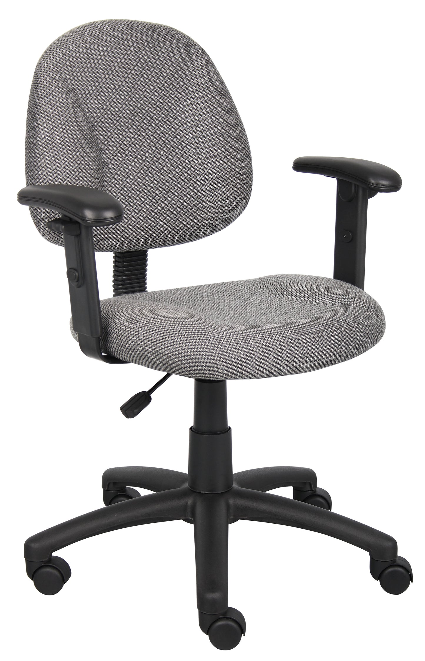 Boss Office Products B316-GY Beyond Basics Adjustable Office Task Chair with Adjustable Arms, Grey