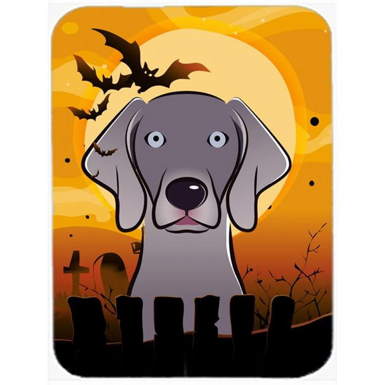 Caroline's Treasures Halloween Weimaraner Glass Cutting Board Large