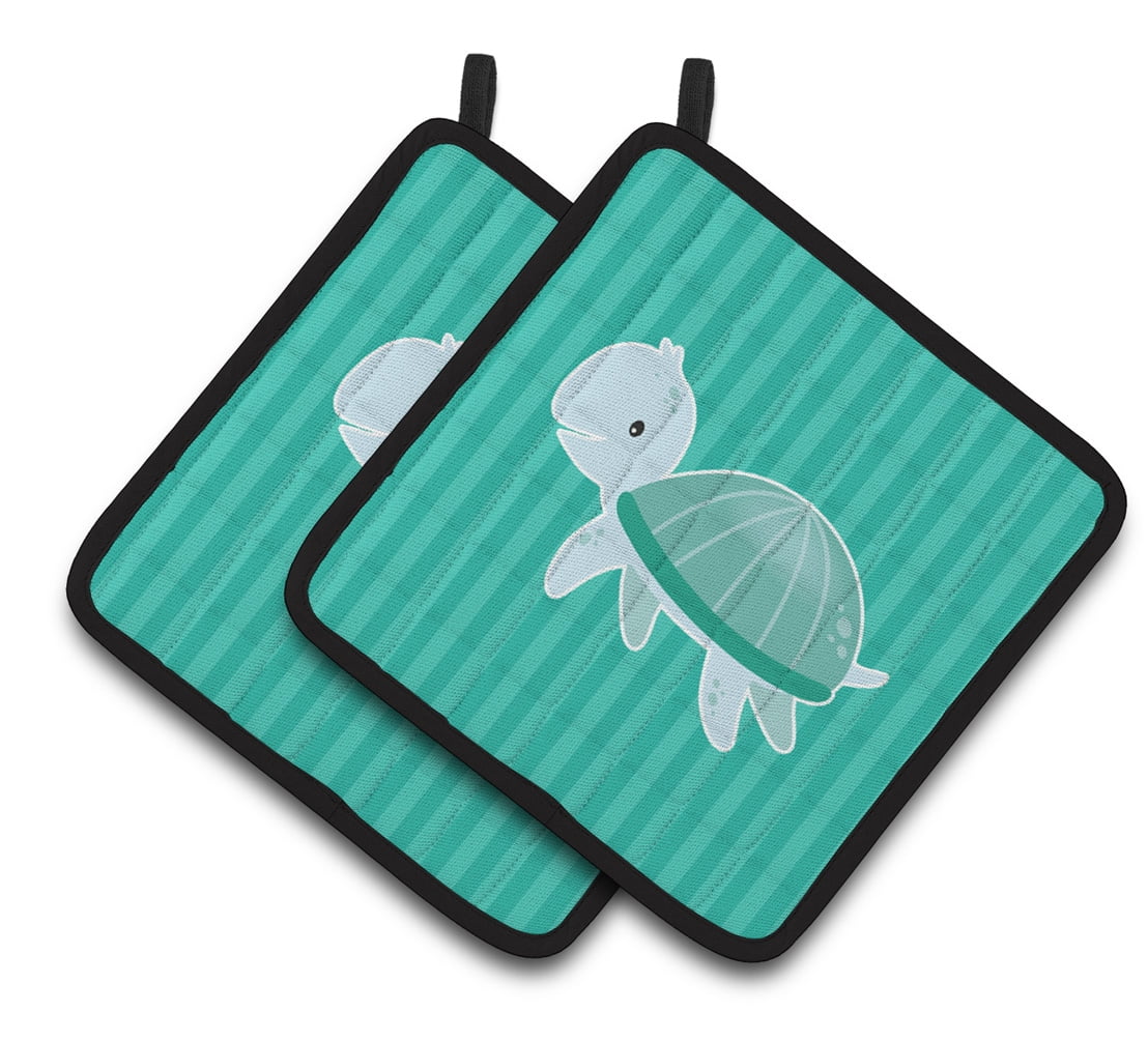 Caroline's Treasures Sea Turtle Pair of Pot Holders
