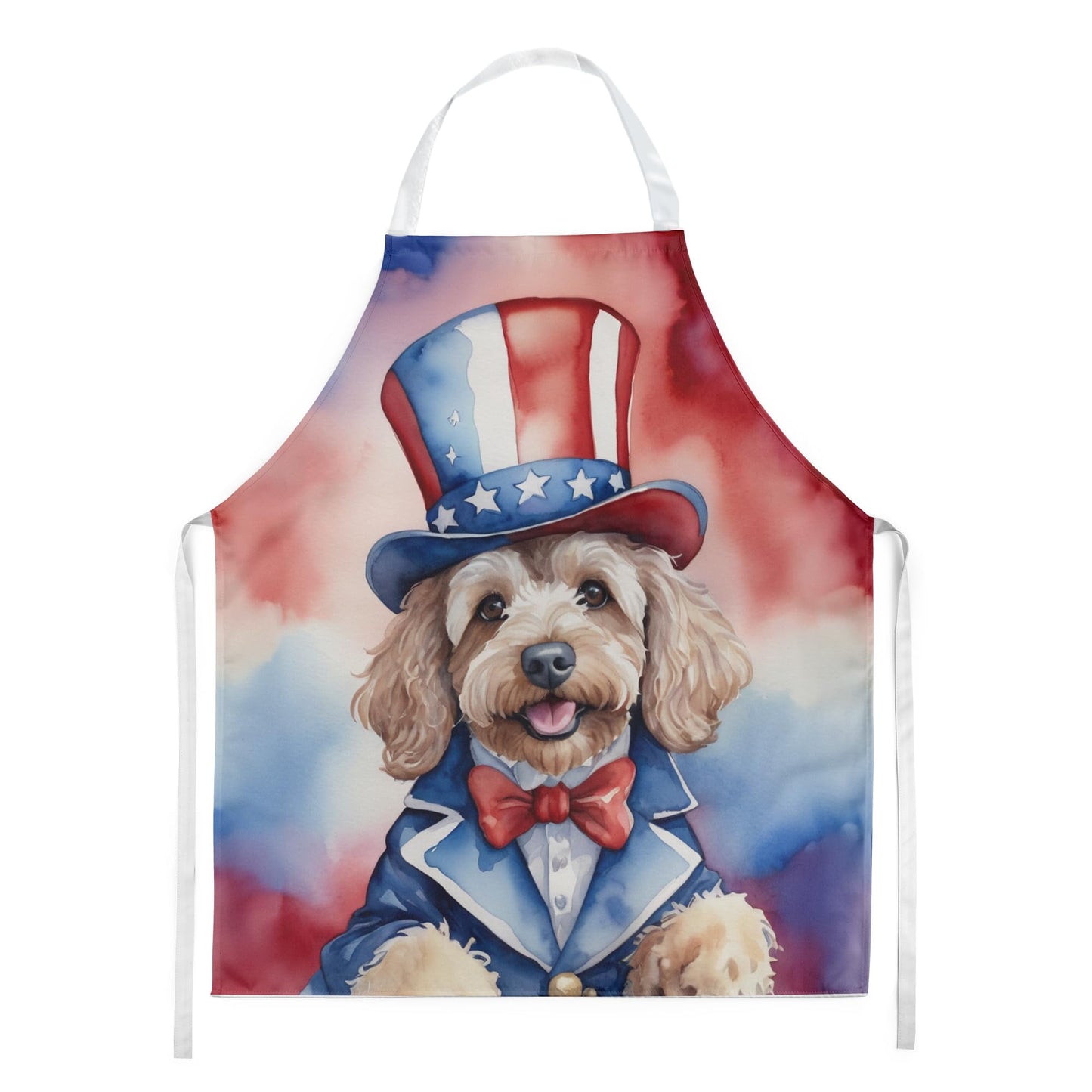 Cockapoo Patriotic American Apron 27 in x 30 in