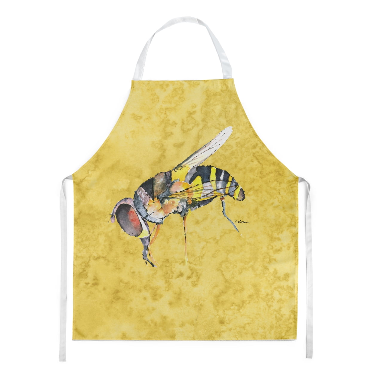 Carolines Treasures 8851APRON Bee on Yellow Apron Large multicolor