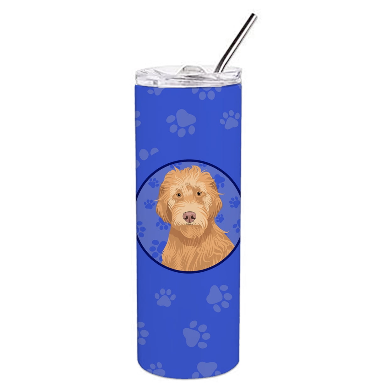 Carolines Treasures WDK1066TBL20 Doodle Liver Design2 Stainless Steel 20 oz Skinny Tumbler Blue 20 oz multicolor