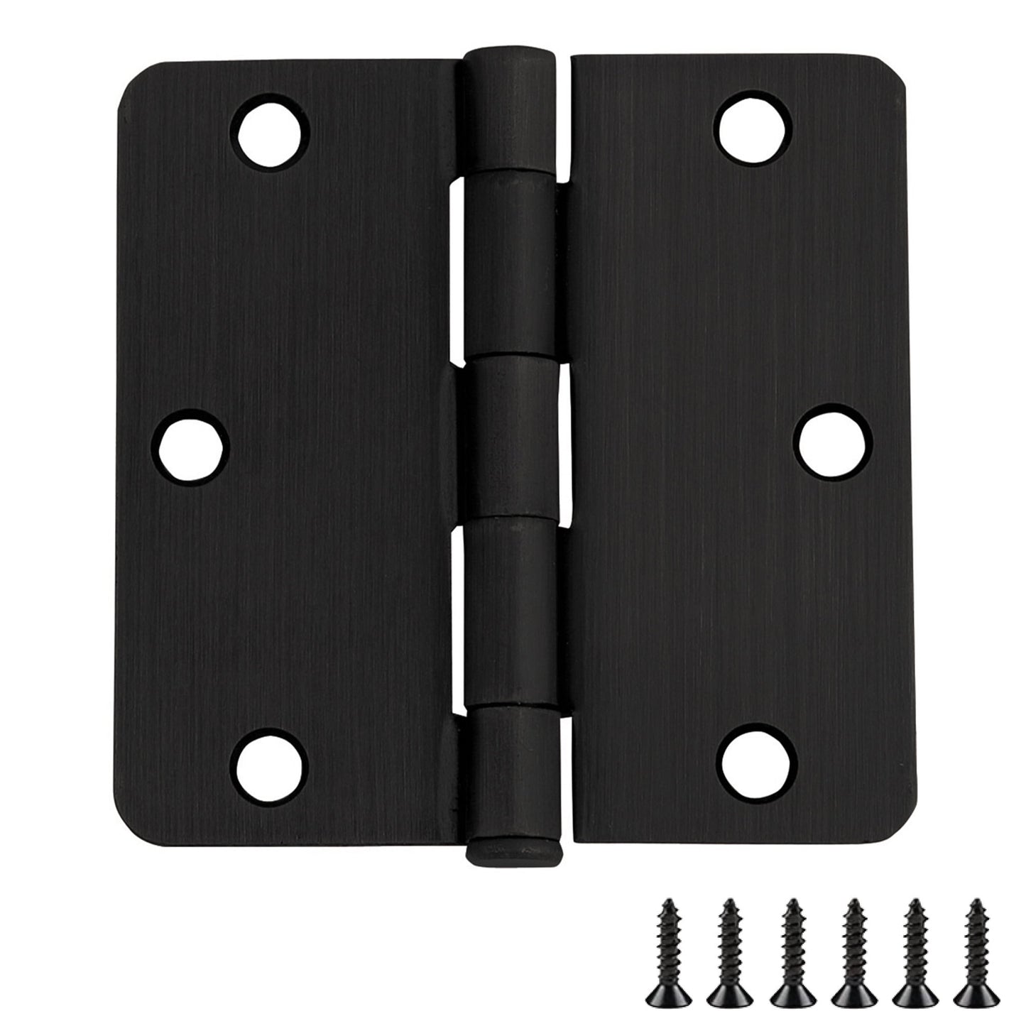 Design House 9-Pack 3.5" H x .25" Radius Butterfly Interior/Exterior Door Hinges, Oil Rubbed Bronze