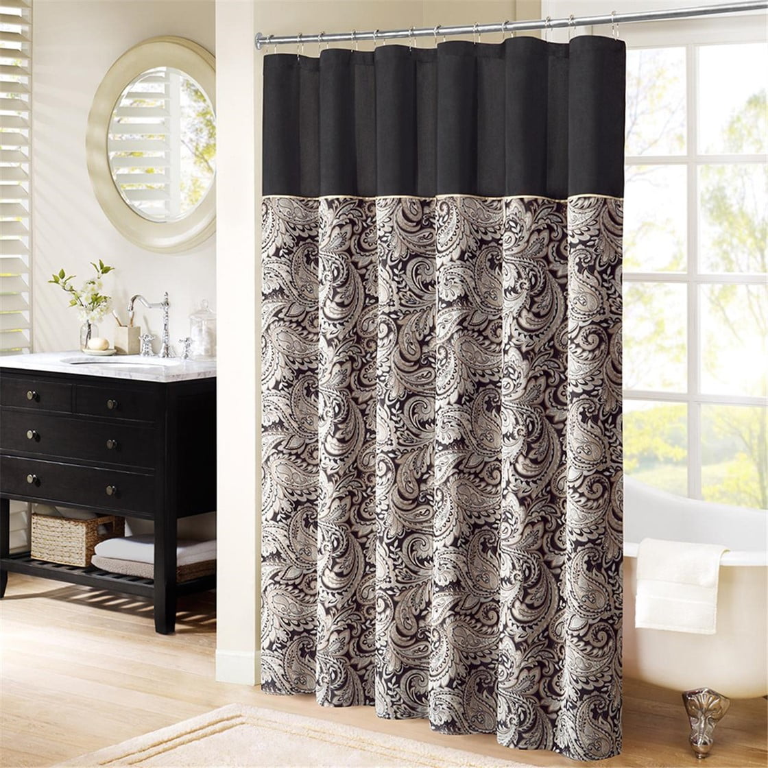 Dovelina Cortina de Ducha Jacquard, 72" x 72", Lavable a Máquina, Multicolor