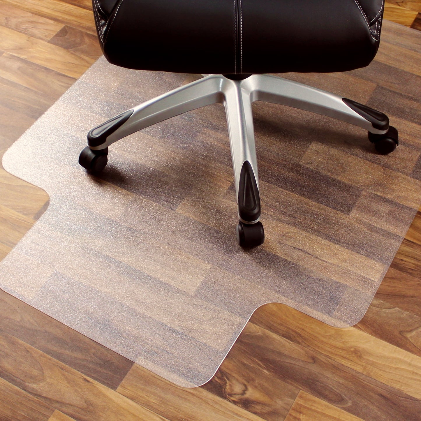 Floortex® Ultimat® Polycarbonate Lipped Clear Chair Mat for Hard Floor - 35 x 47"