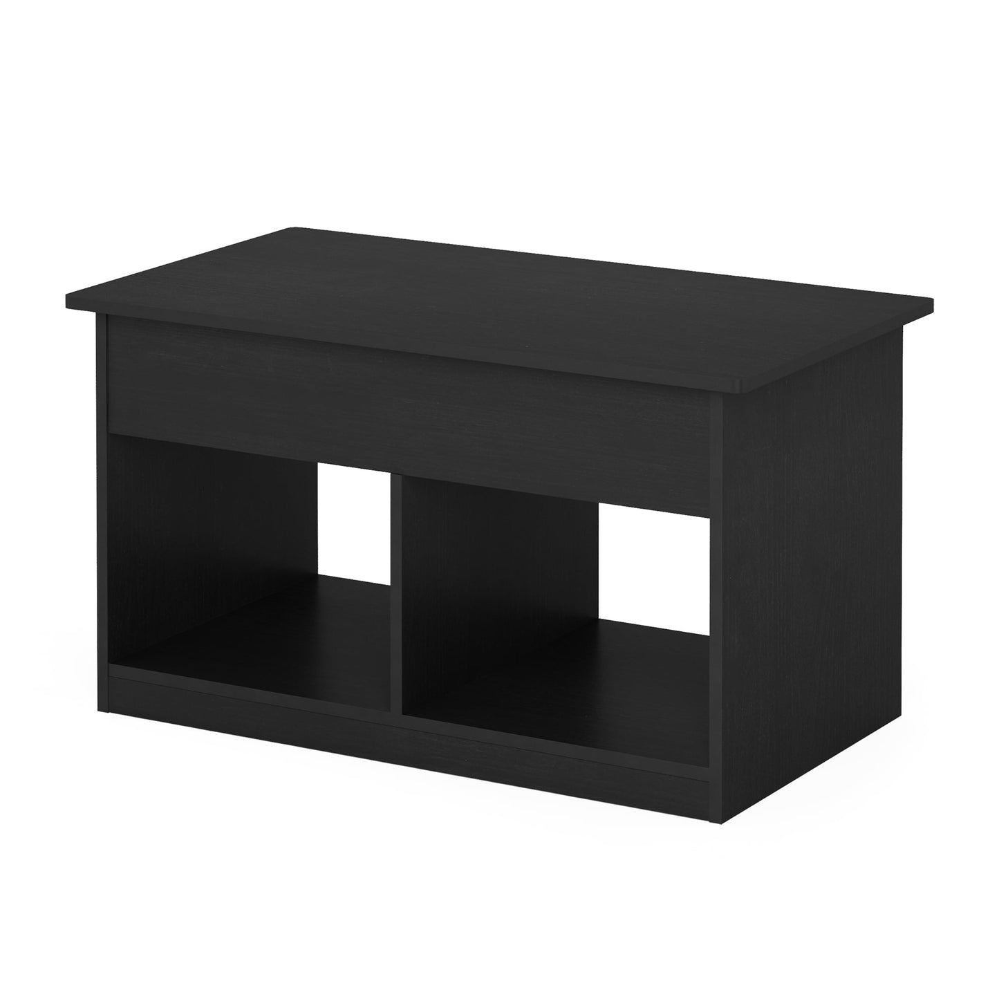 Furinno Jensen Living Room Lift Top Coffee Table With Hidden Compartment, Americano