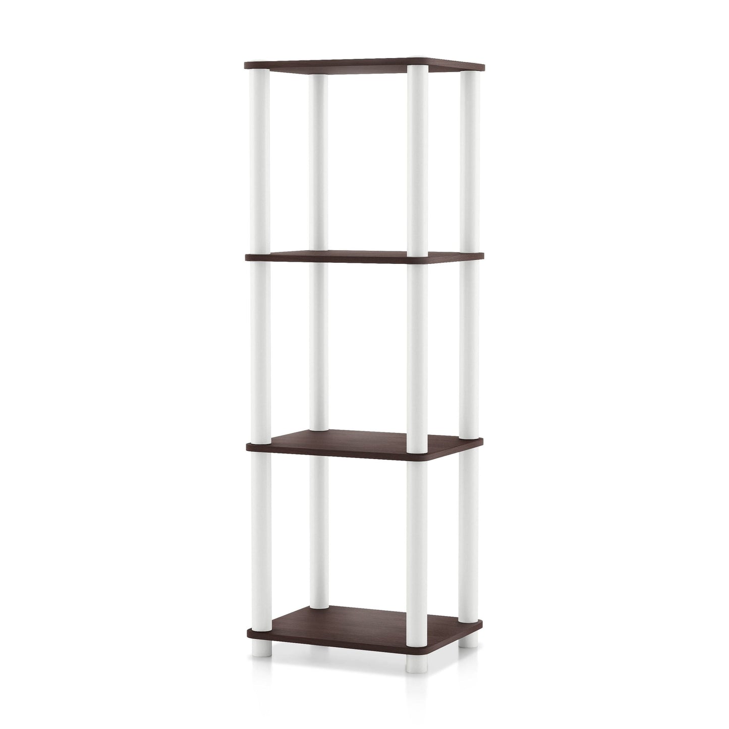 Furniture of America Brooks Adult Open Display Shelf Bookcase, 4-Tier 15-inch Shelves, Espresso
