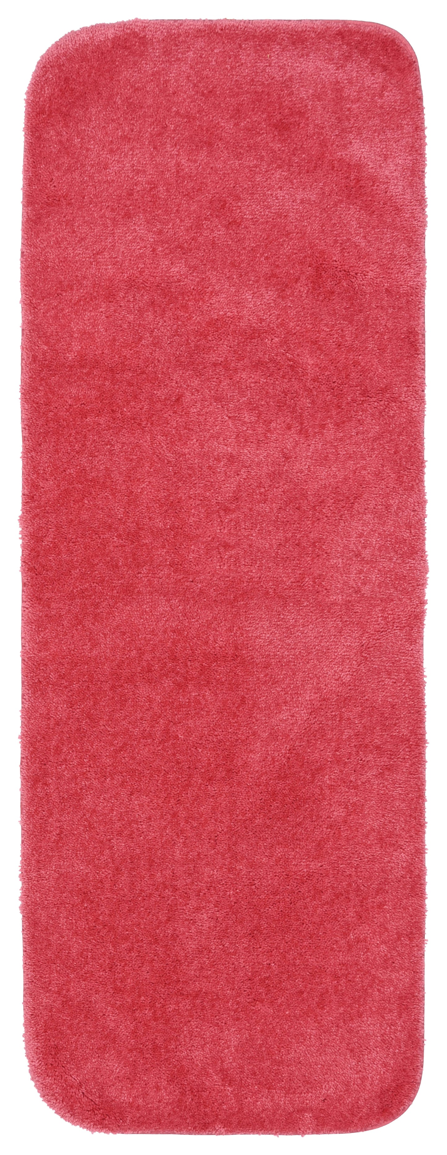 Garland Rug Traditional Washable Nylon Pink Hibiscus Bathroom Runner, 22" x 60"