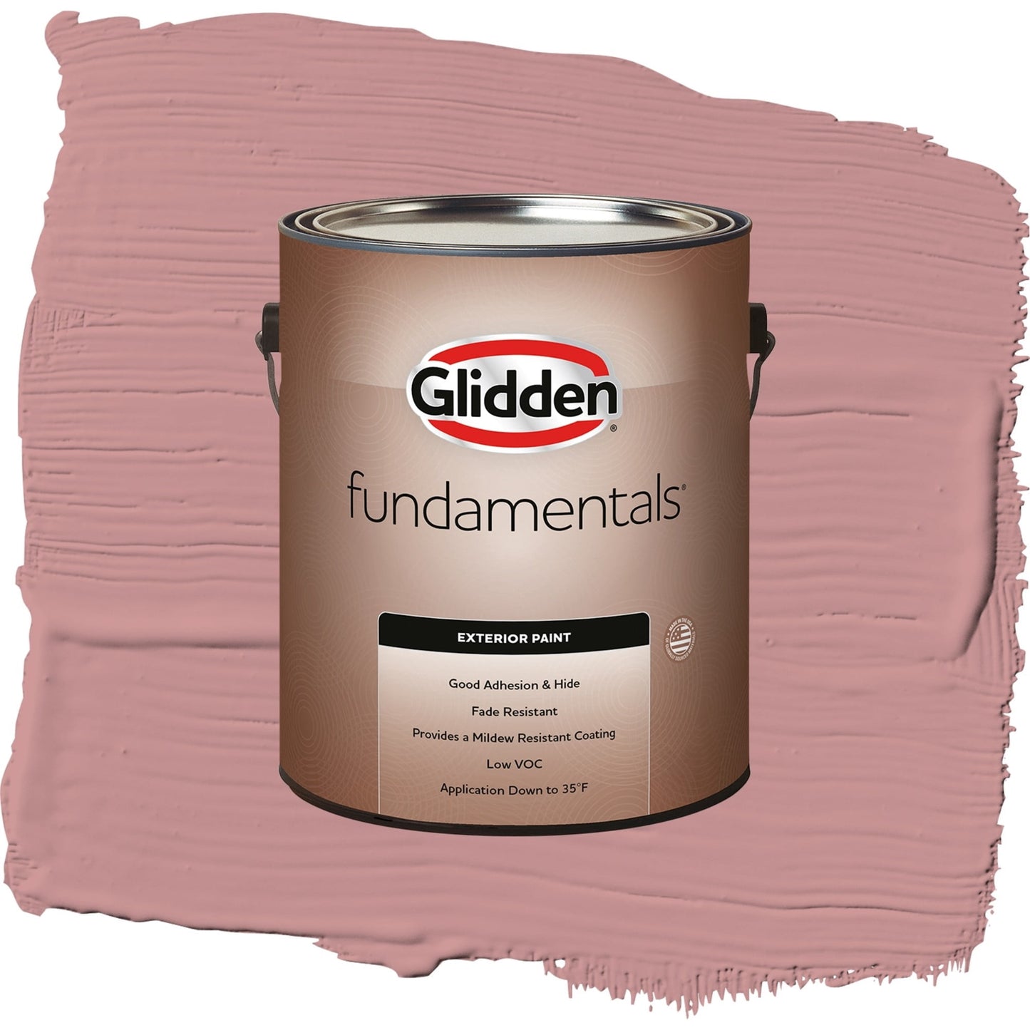 Glidden Fundamentals Floral Tapestry / Pink, Semi-Gloss Exterior Paint, 1 Gallon