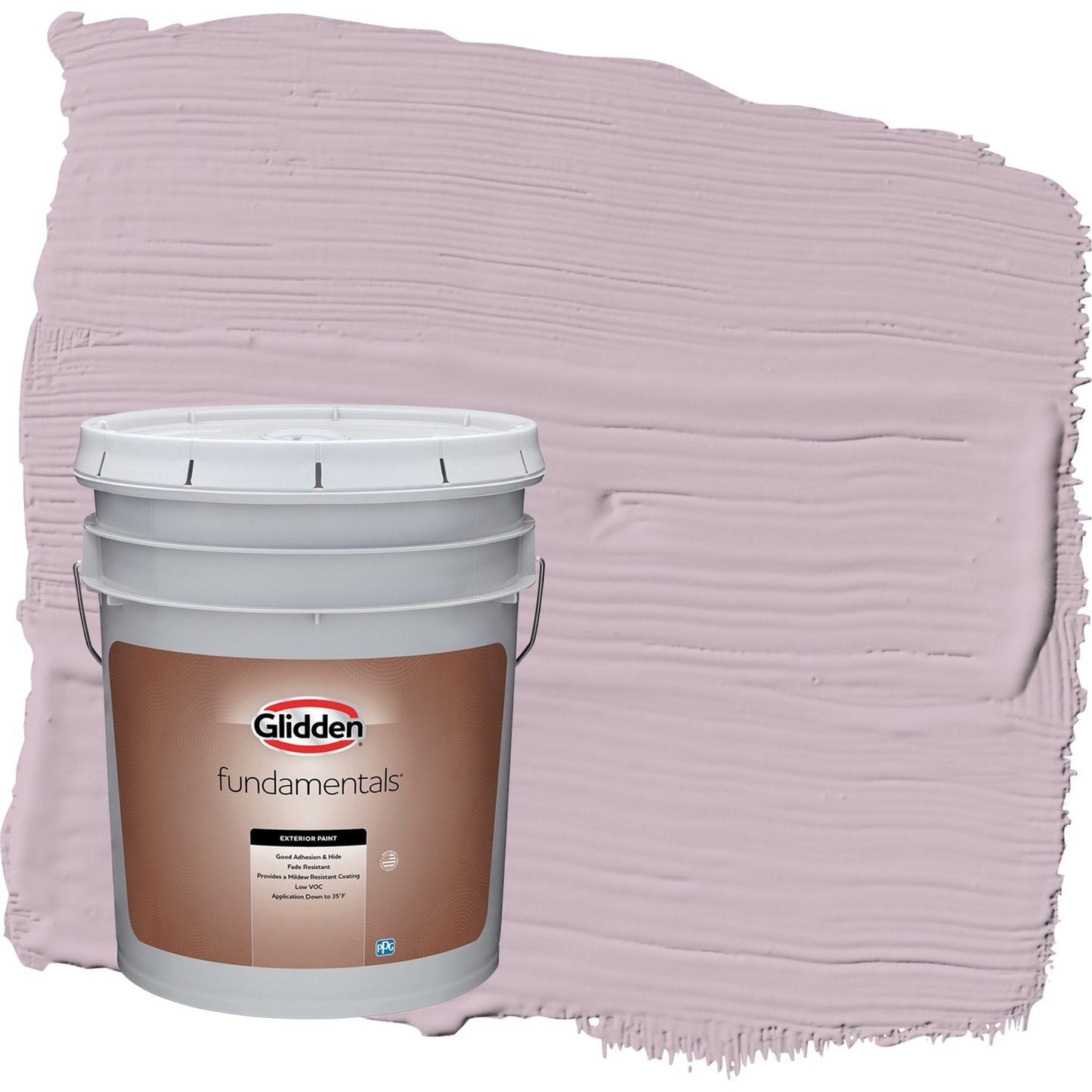 Glidden Fundamentals Pintura Exterior Satinada Púrpura/alta Sociedad, 5 Galones