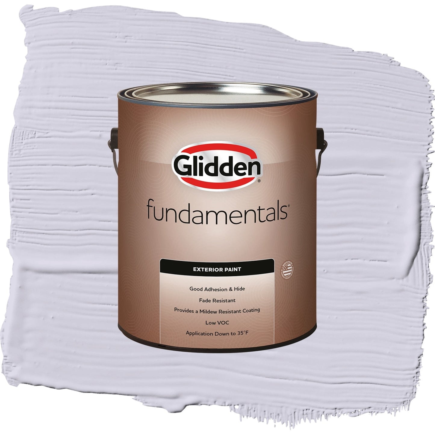 Glidden Fundamentals Lavender Haze / Purple, Satin Exterior Paint, 1 Gallon