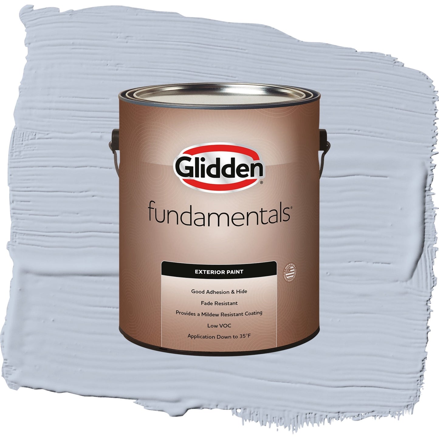 Glidden Fundamentals Northern Exposure / Blue, Satin Exterior Paint, 1 Gallon