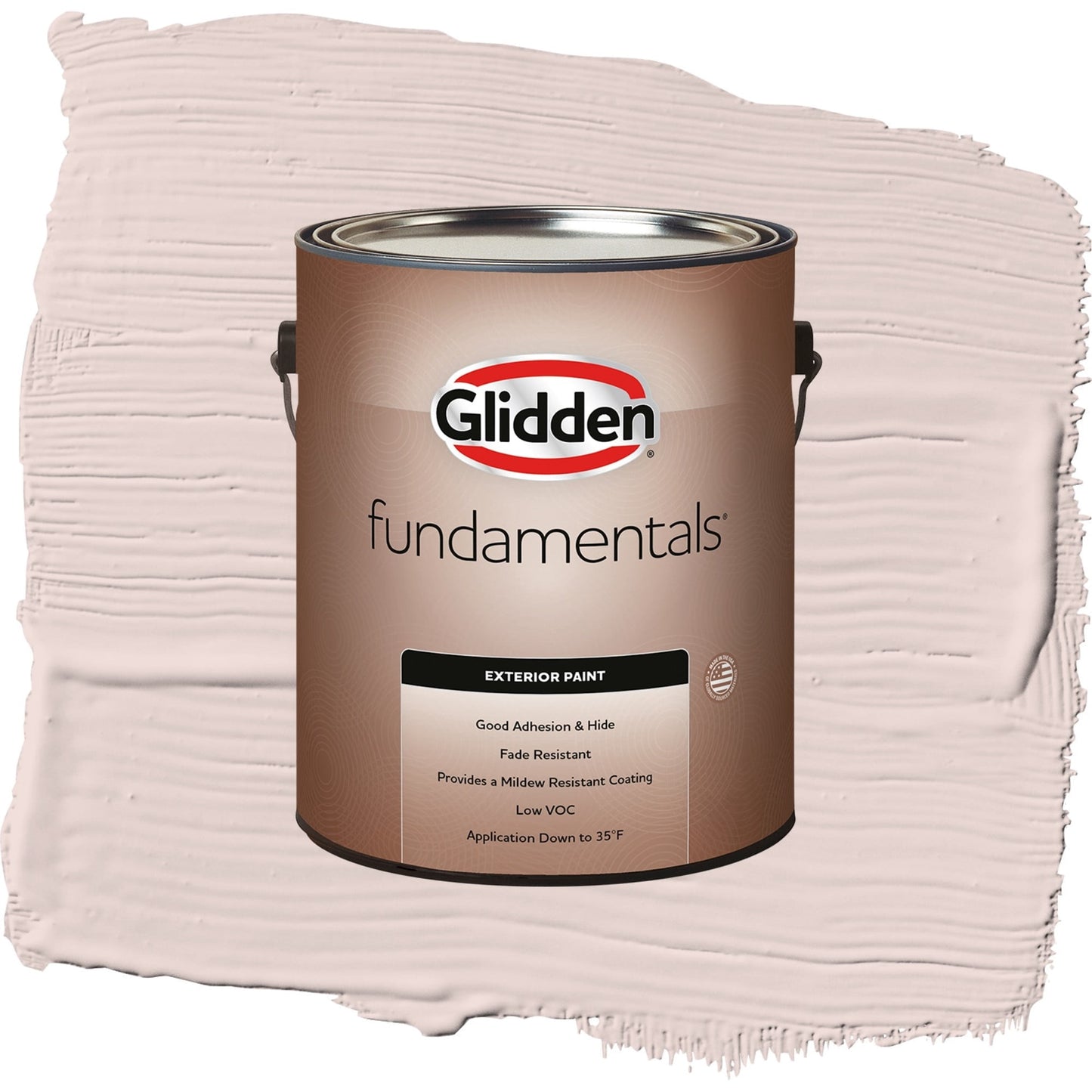 Glidden Fundamentals Romeo / Pink, Satin Exterior Paint, 1 Gallon