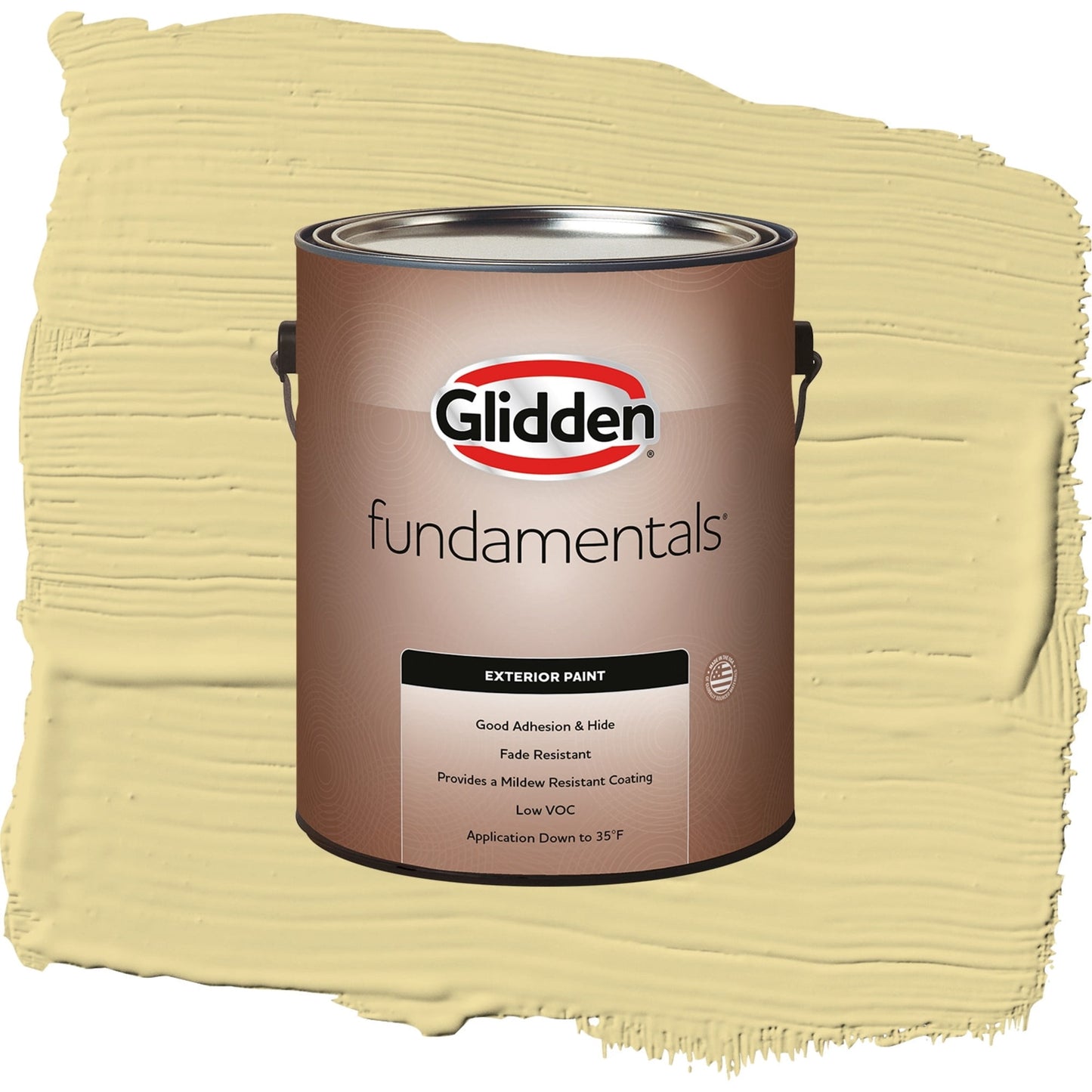 Glidden Fundamentals Twinkle Toes / Green, Satin Exterior Paint, 1 Gallon