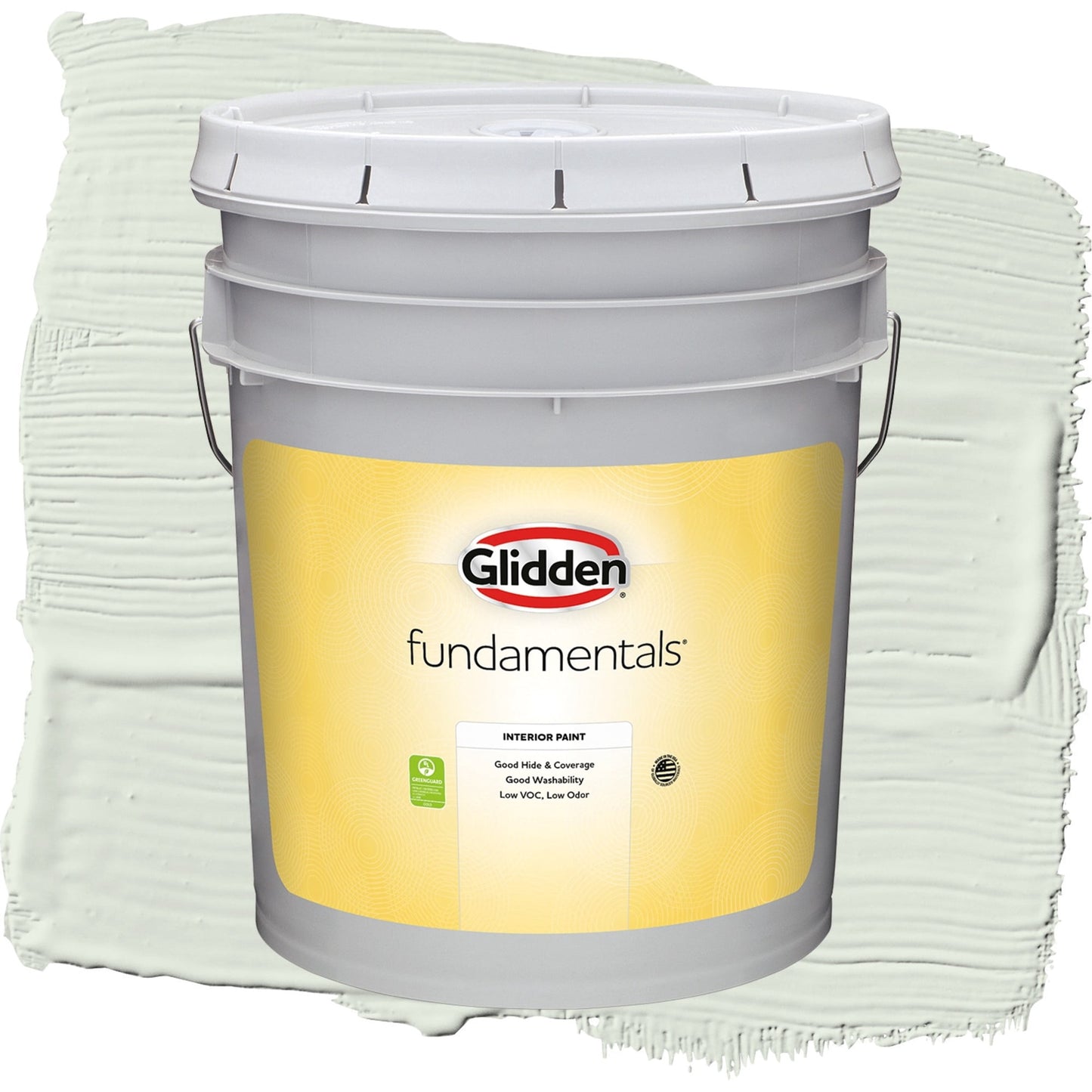 Glidden Fundamentals Salty Breeze / Green, Eggshell Interior Paint, 5 Gallon