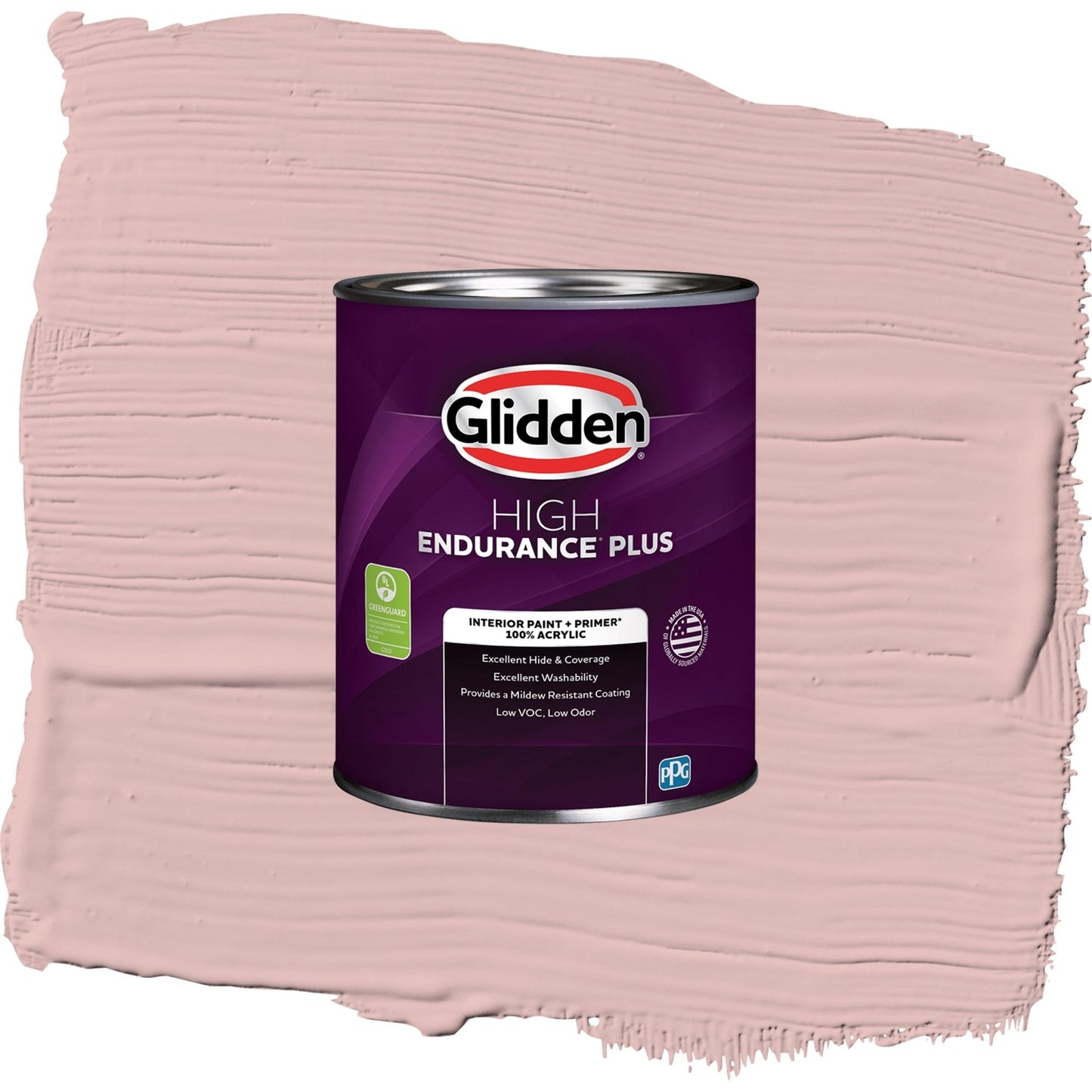 Glidden HEP Rose Hip / Pink, Semi-Gloss Interior Paint with Primer, 1 Quart