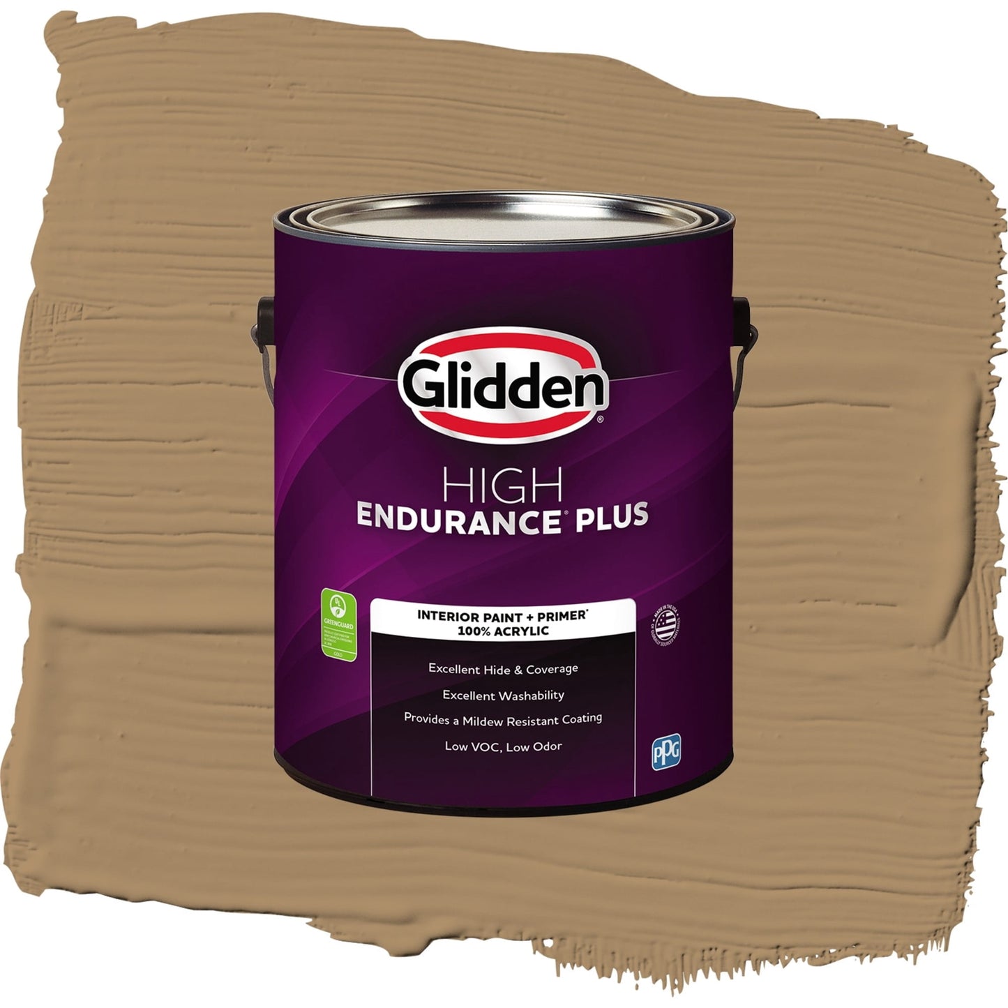 Glidden HEP Coffee With Cream Interior Paint + Primer Flat , 1 Gallon