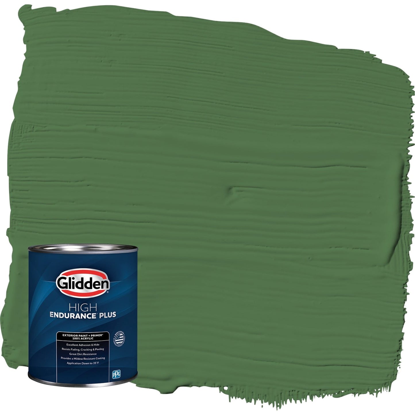 Glidden HEP Clover Leaf / Green Semi-Gloss Exterior Paint with Primer, 1 Quart