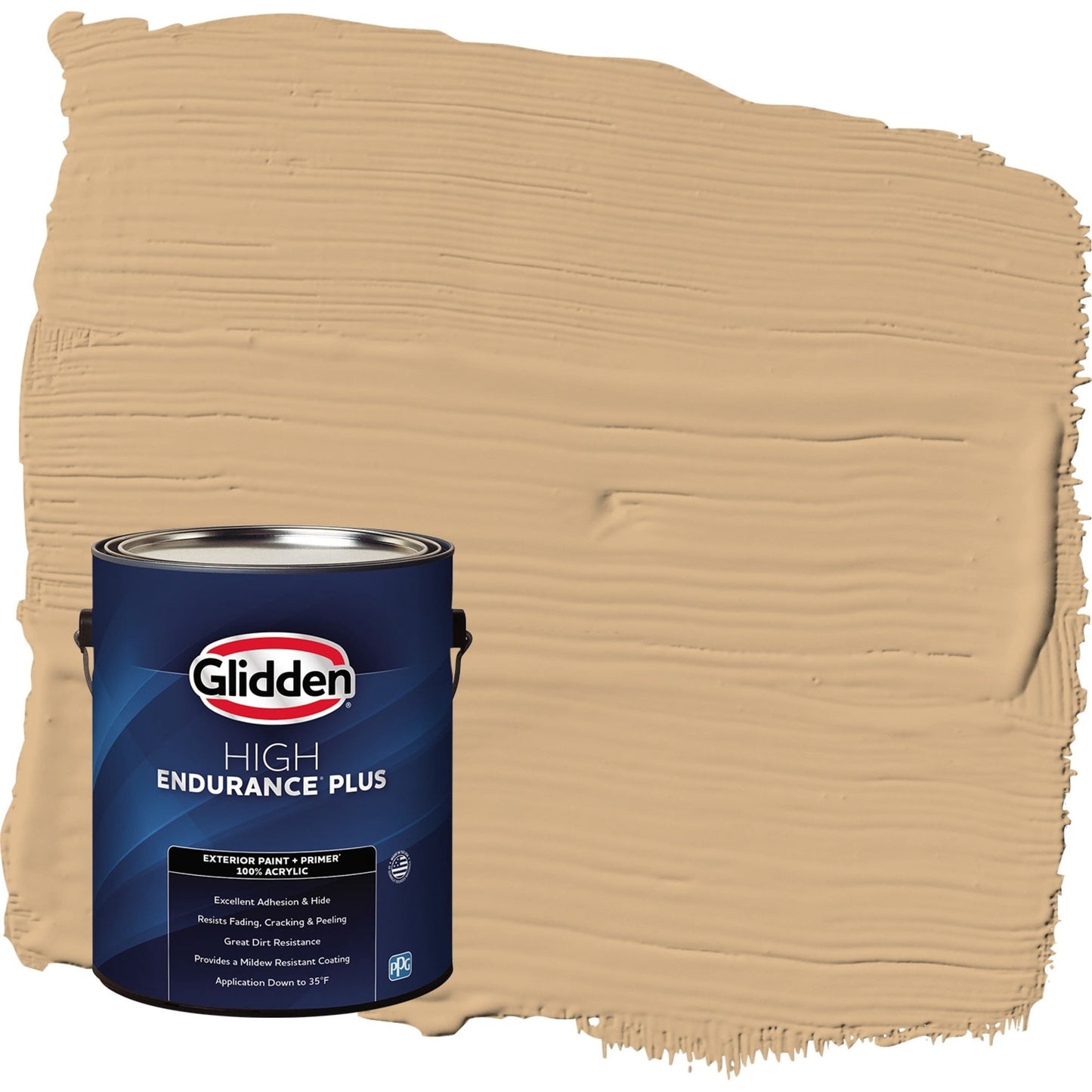 Glidden HEP Cracker Bitz / Beige Semi-Gloss Exterior Paint with Primer, 1 Gallon