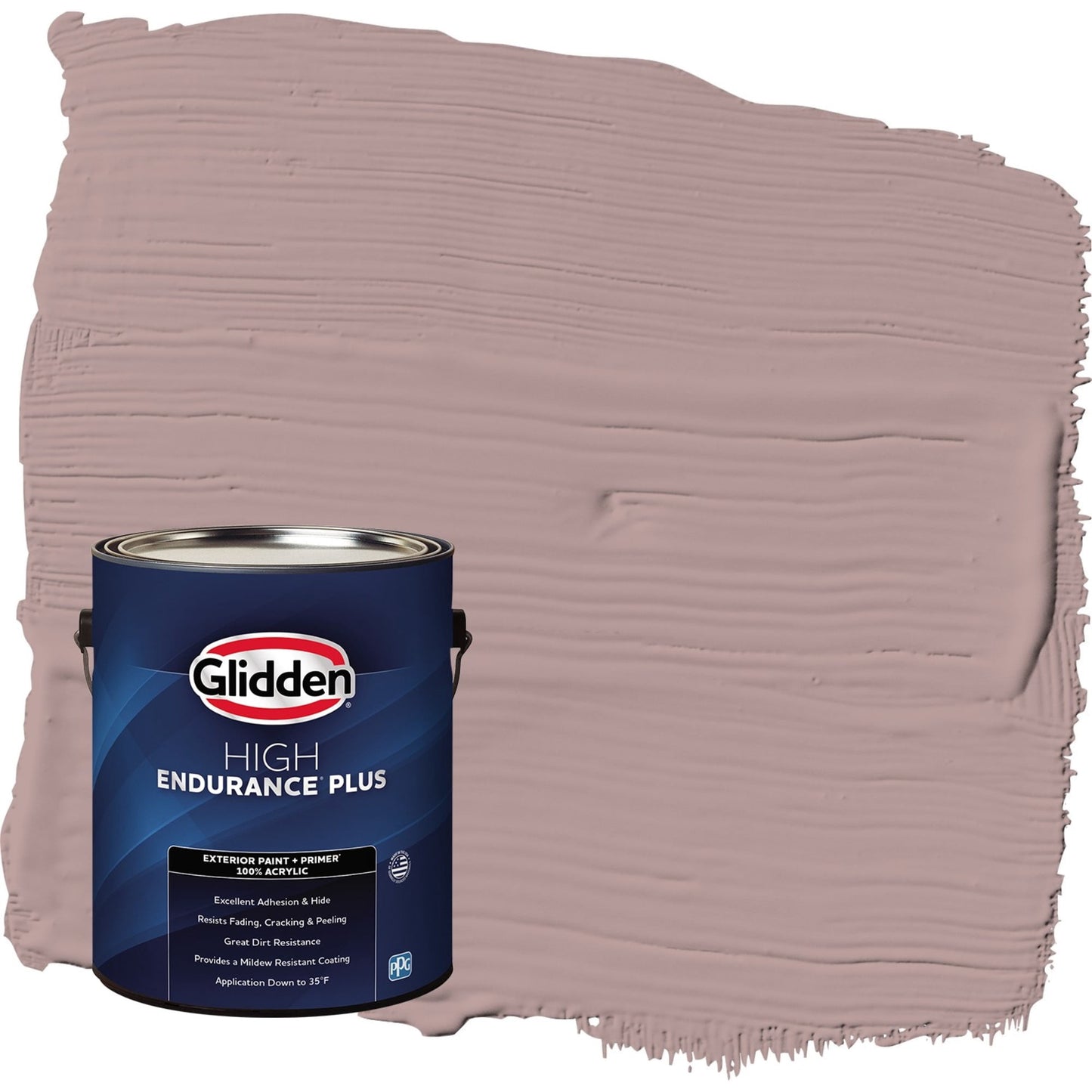 Glidden HEP Tawny Mushroom / Pink Flat Exterior Paint with Primer, 1 Gallon