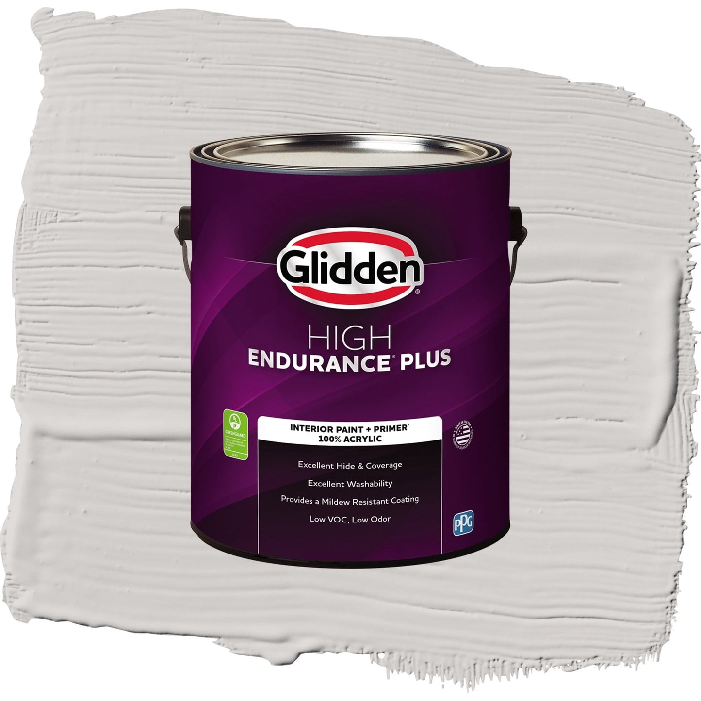 Glidden HEP Elusion / Grey, Semi-Gloss Interior Paint with Primer, 1 Gallon