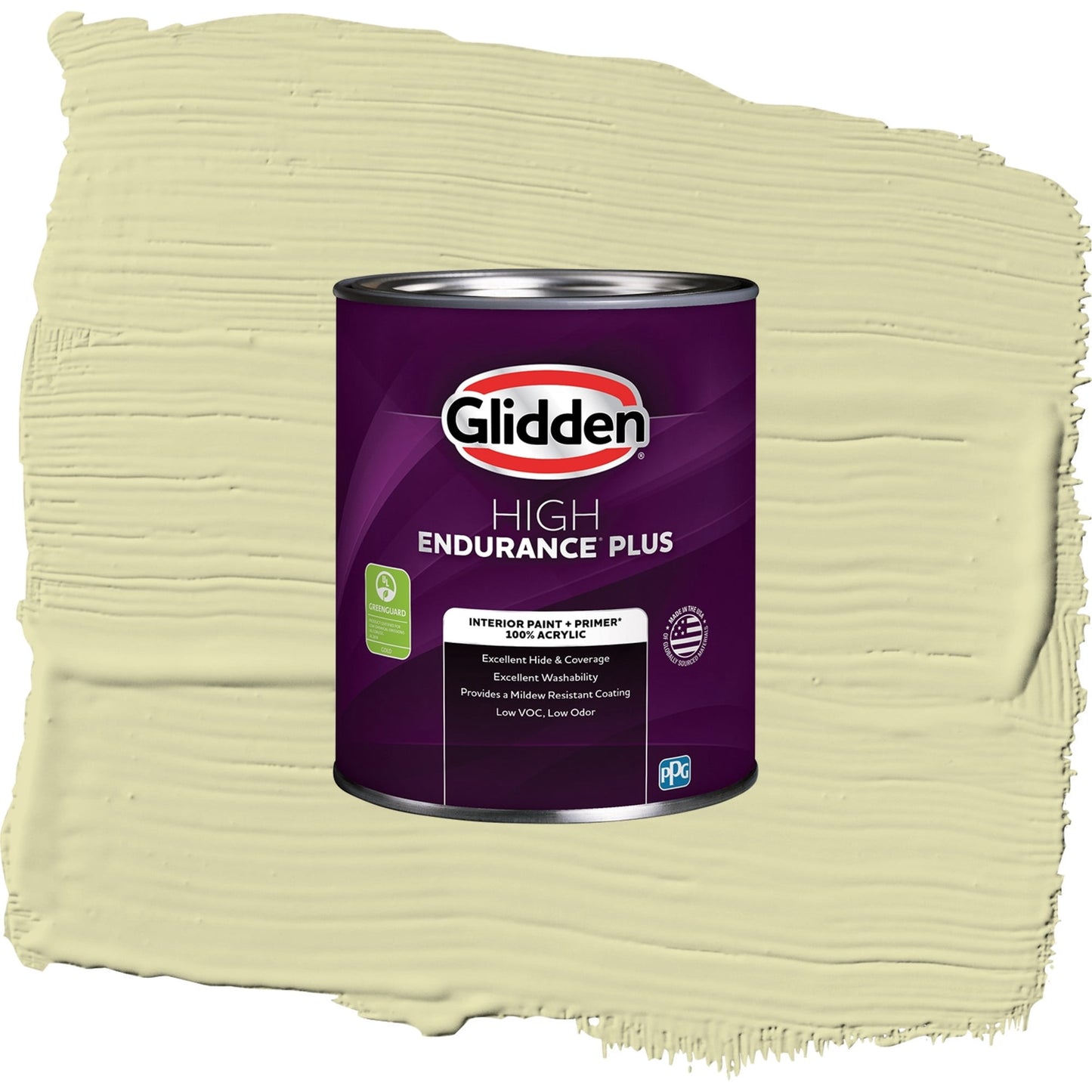 Glidden HEP Misty Moor / Green, Eggshell Interior Paint with Primer, 1 Quart