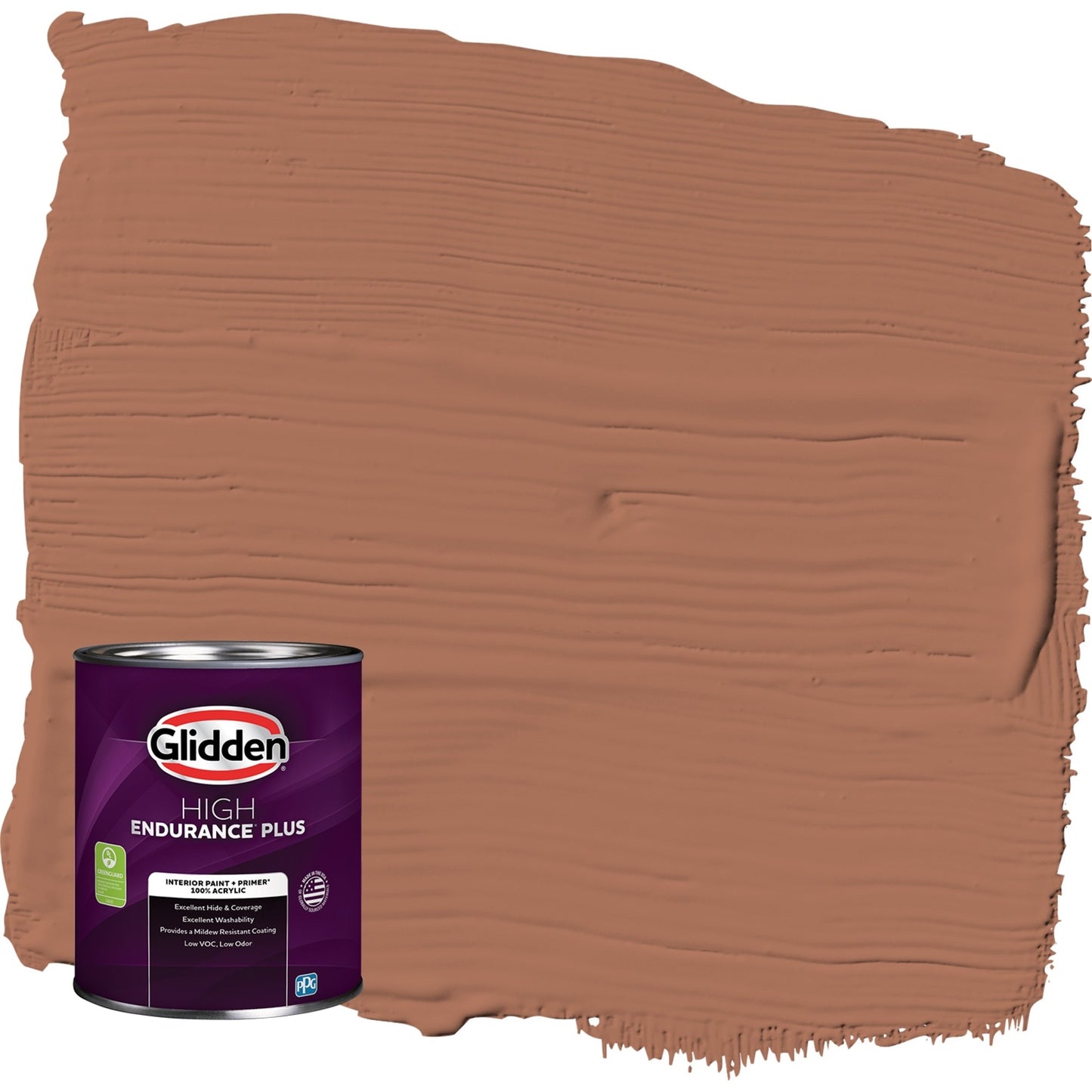 Glidden HEP Nutmeg / Brown, Semi-Gloss Interior Paint with Primer, 1 Quart