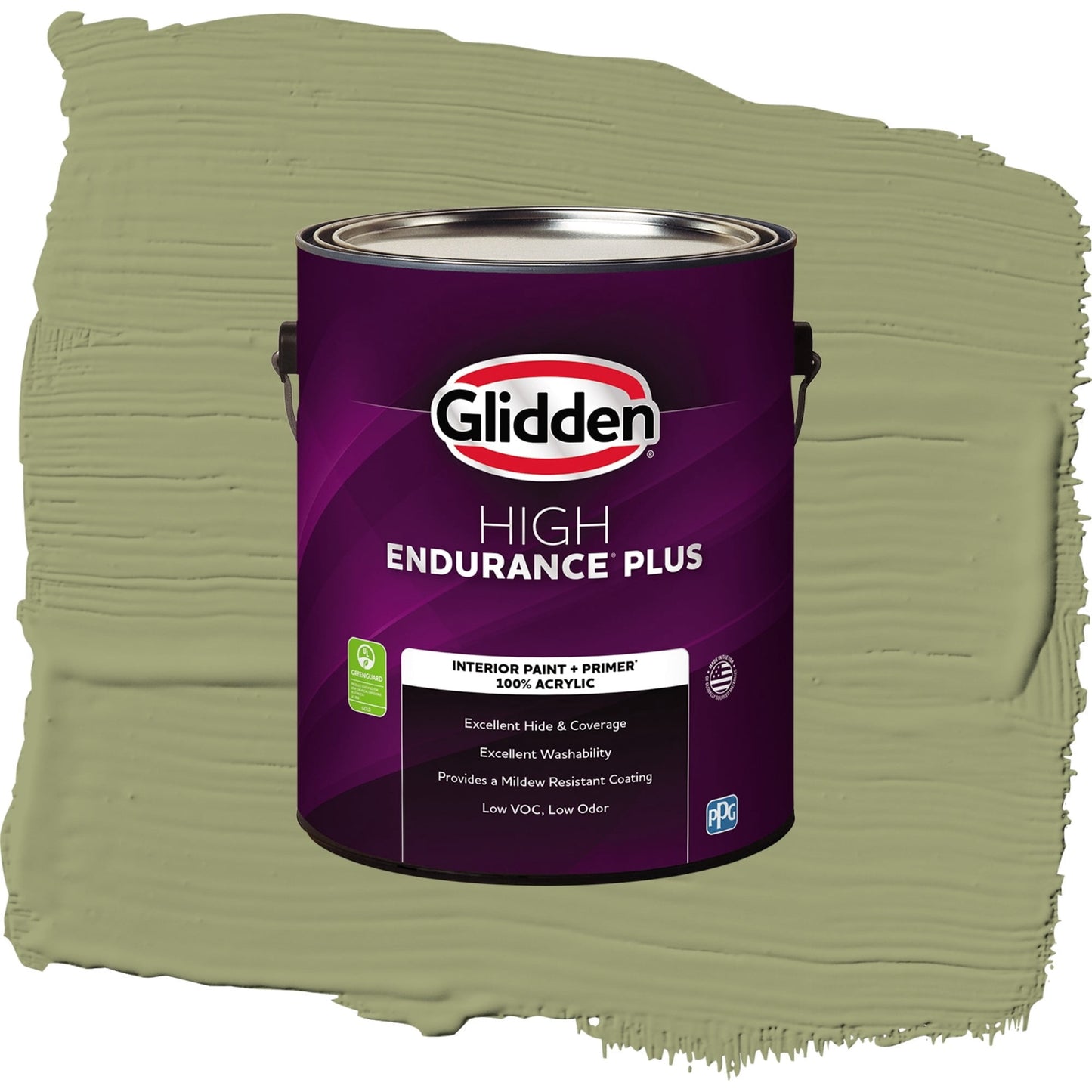 Glidden HEP Pine Trail / Green, Eggshell Interior Paint with Primer, 1 Gallon