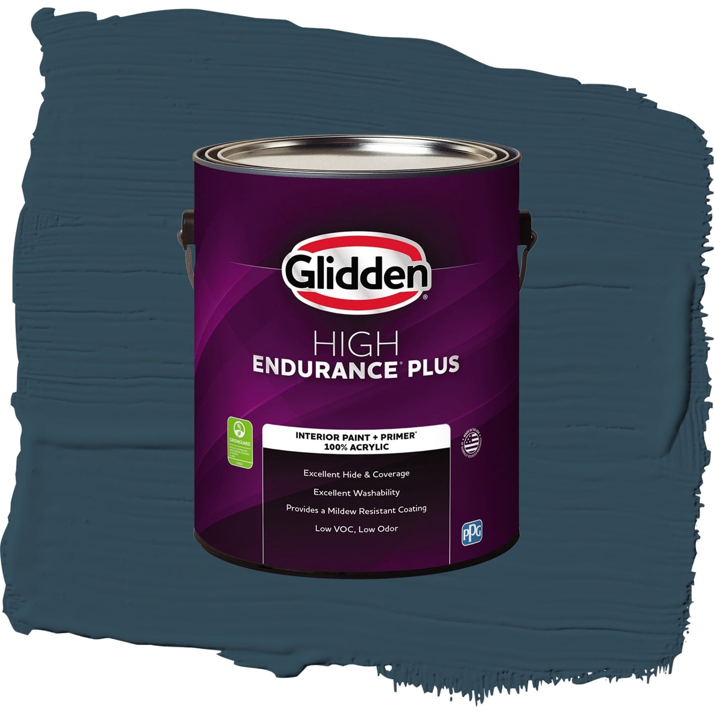 Glidden HEP Sailor's Coat / Blue, Flat Interior Paint with Primer, 1 Gallon