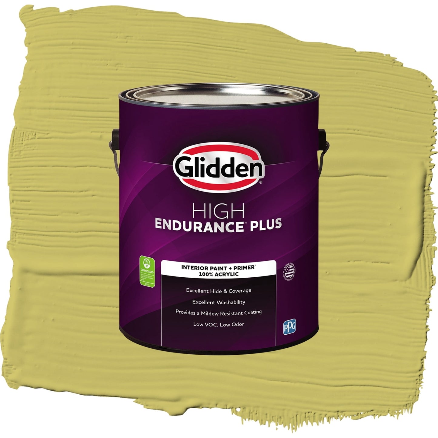 Glidden HEP Secret Safari / Green, Eggshell Interior Paint with Primer, 1 Gallon