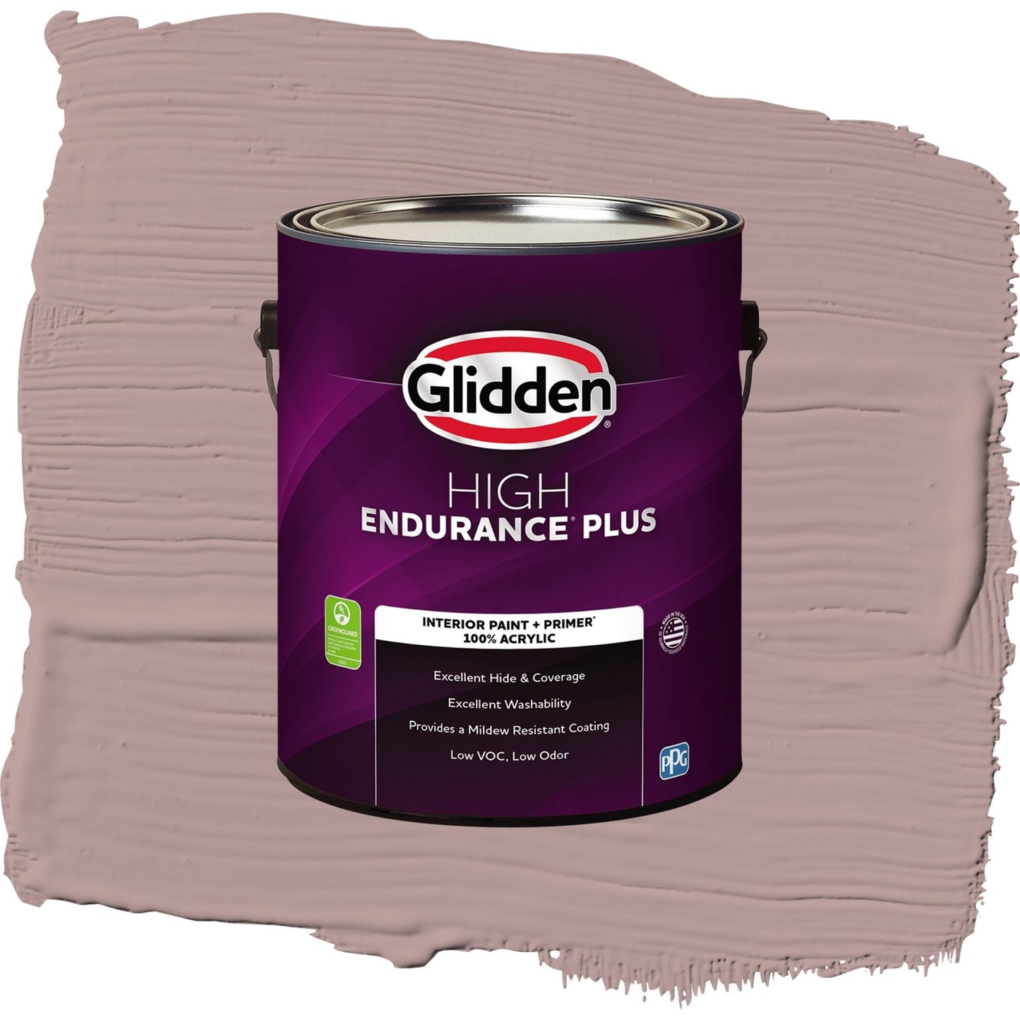 Glidden HEP Tawny Mushroom / Pink, Flat Interior Paint with Primer, 1 Gallon