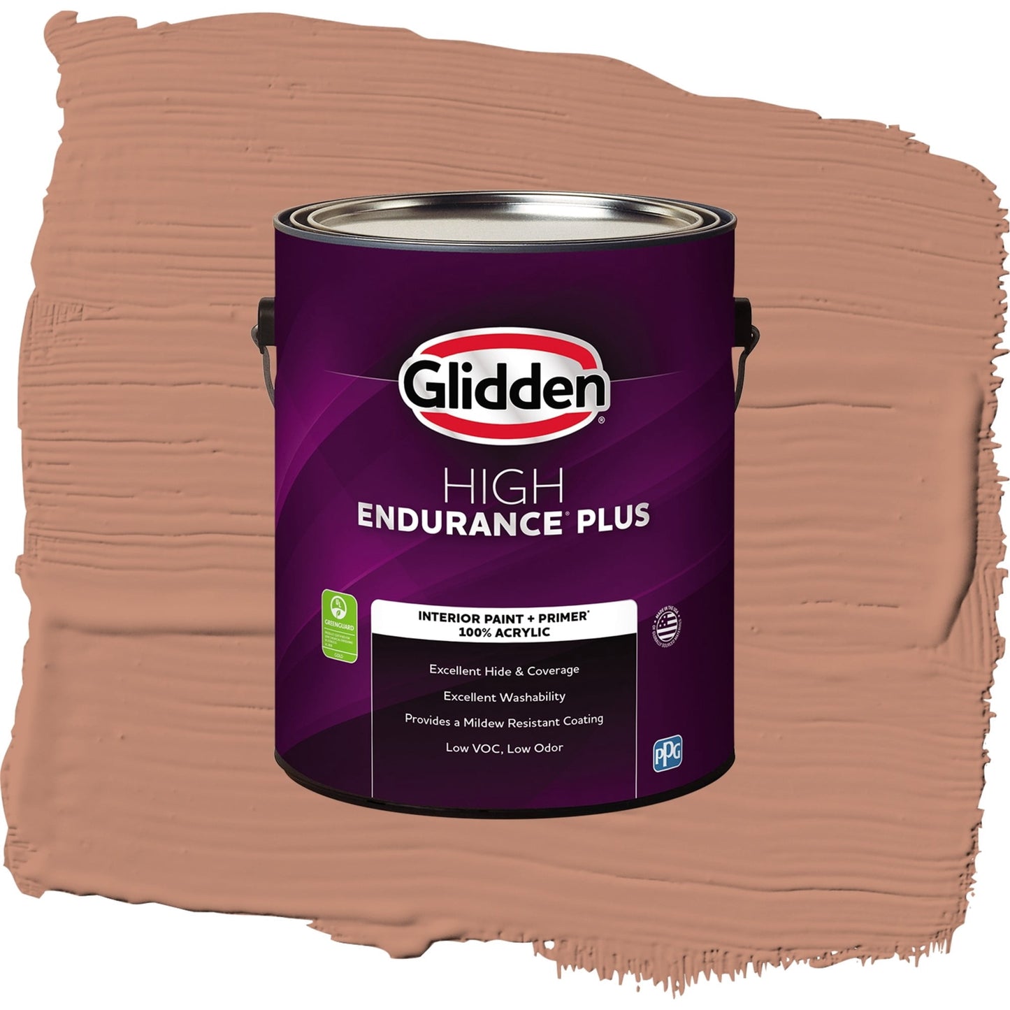 Glidden HEP Terrazzo Tan / Orange, Semi-Gloss Interior Paint with Primer, 1 Gallon