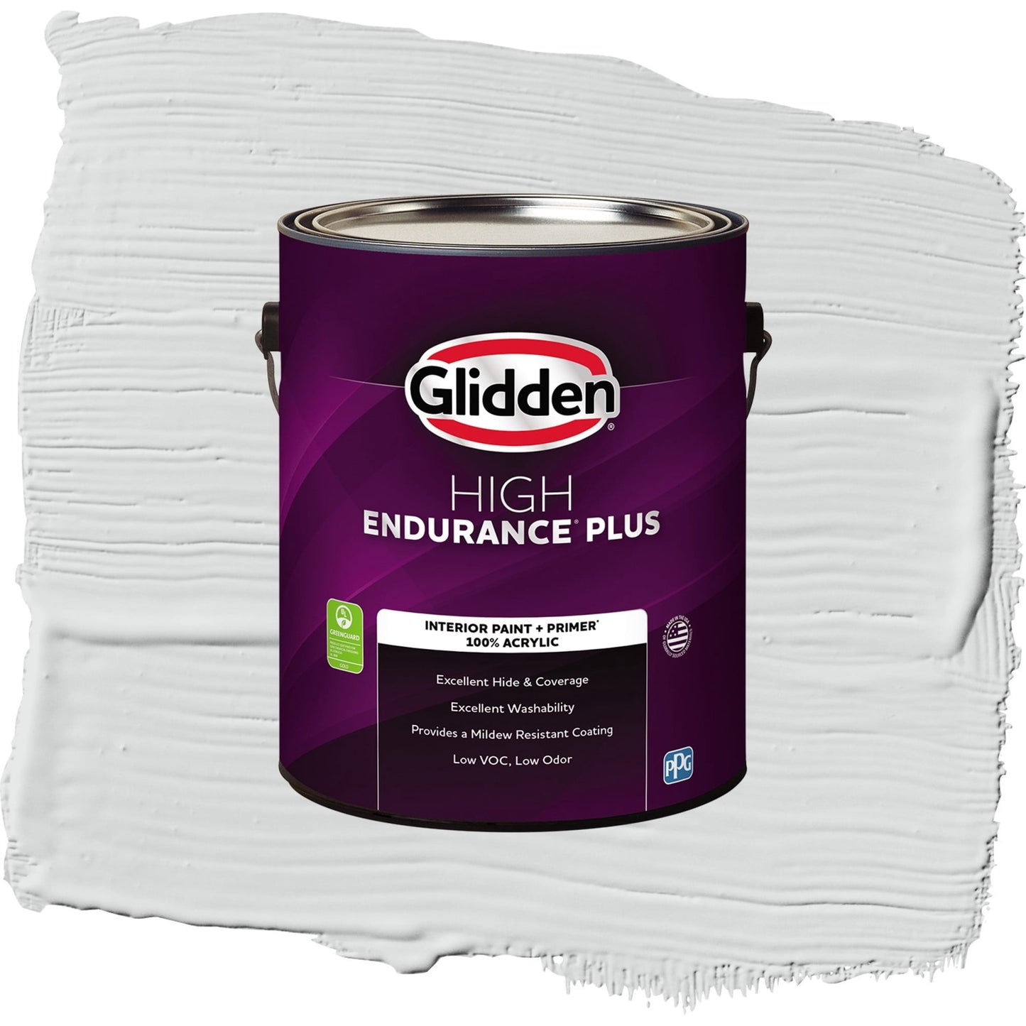 Glidden HEP Thin Ice / Gray, Semi-Gloss Interior Paint with Primer, 1 Gallon