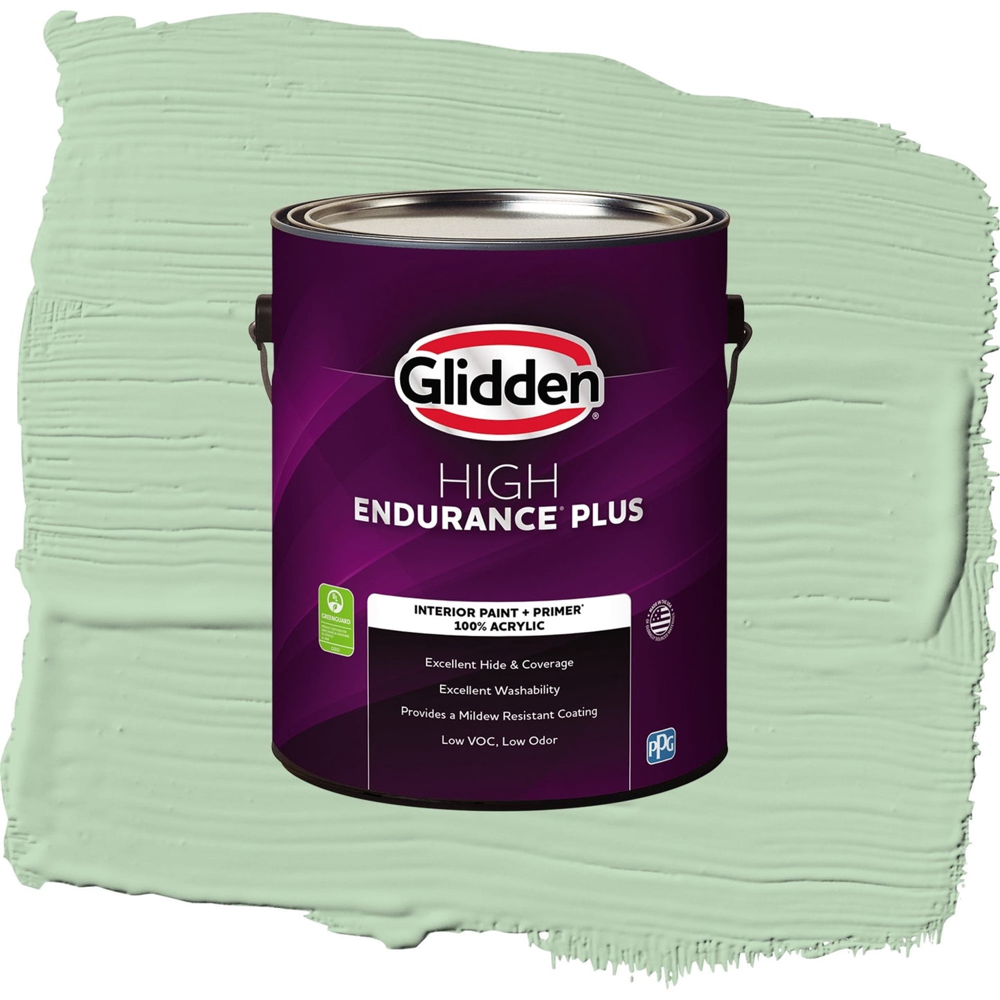 Glidden HEP Lime Taffy Interior Paint + Primer Eggshell , 1 Gallon