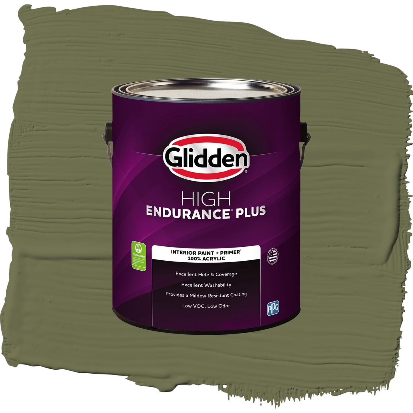 Glidden HEP Toy Tank Green Interior Paint + Primer Semi Gloss , 1 Gallon