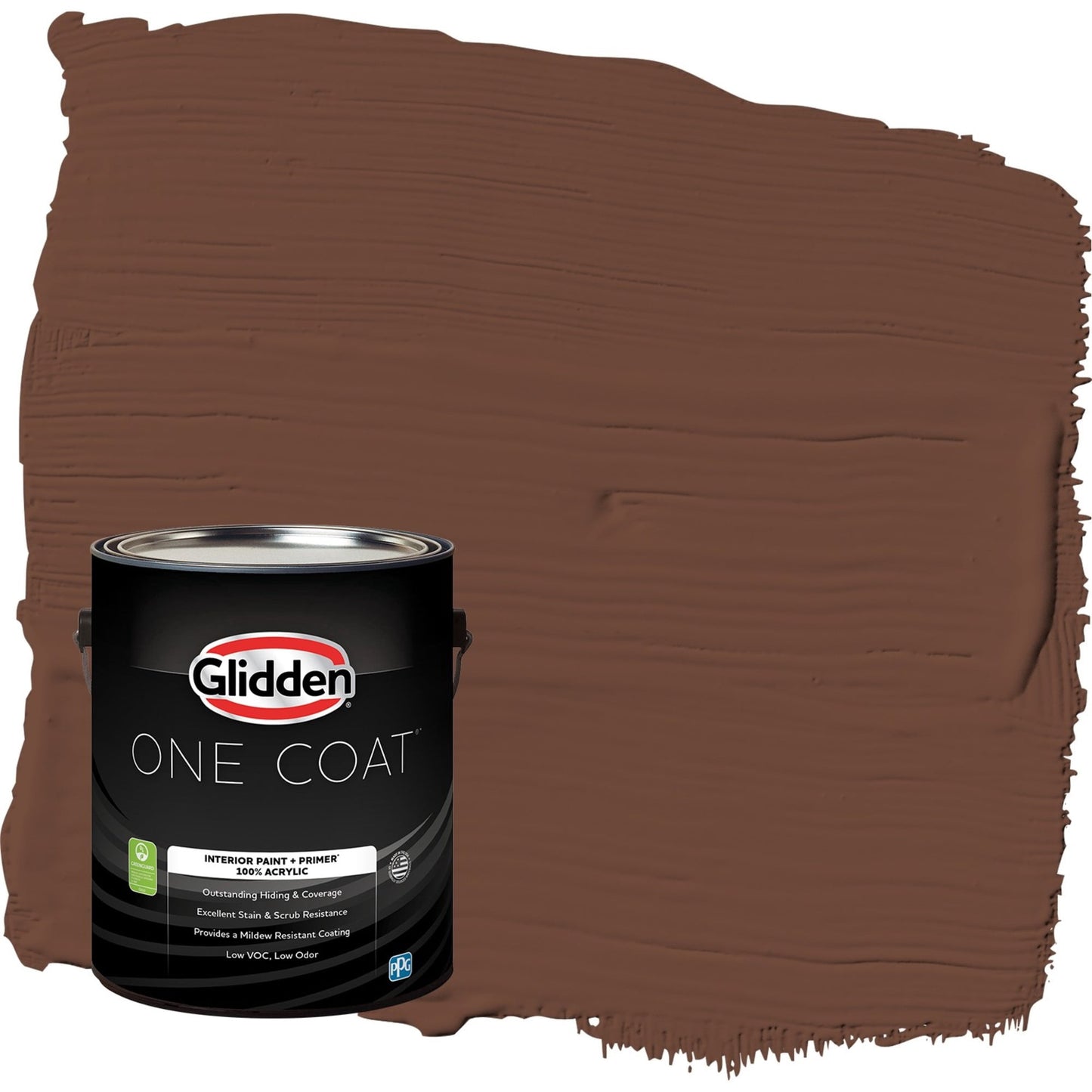 Glidden One Coat Pintura Interior y Primer, Marrón Casa de Pájaros / Marrón, 1 Cuarto, Cáscara de Huevo