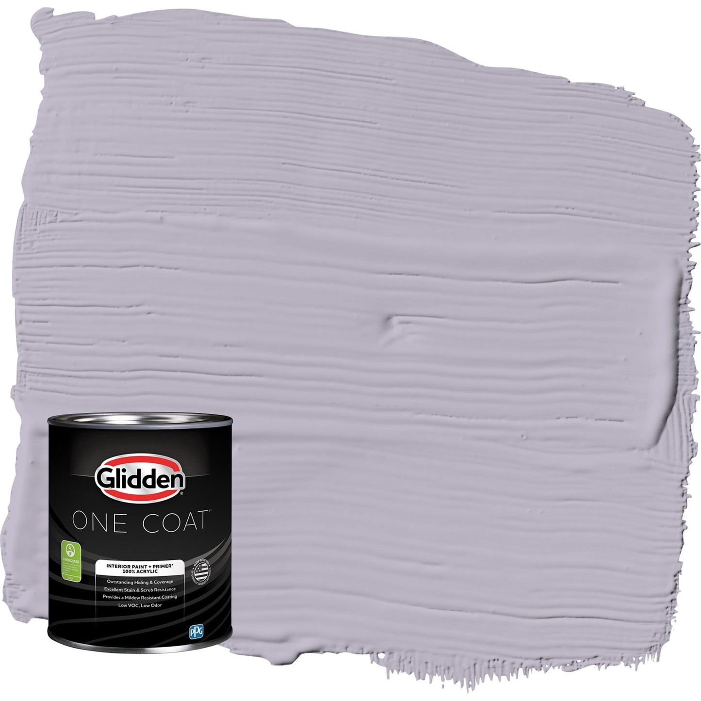 Glidden One Coat Interior Paint and Primer, Cloudberry / Purple, 1 Quart, Semi-Gloss
