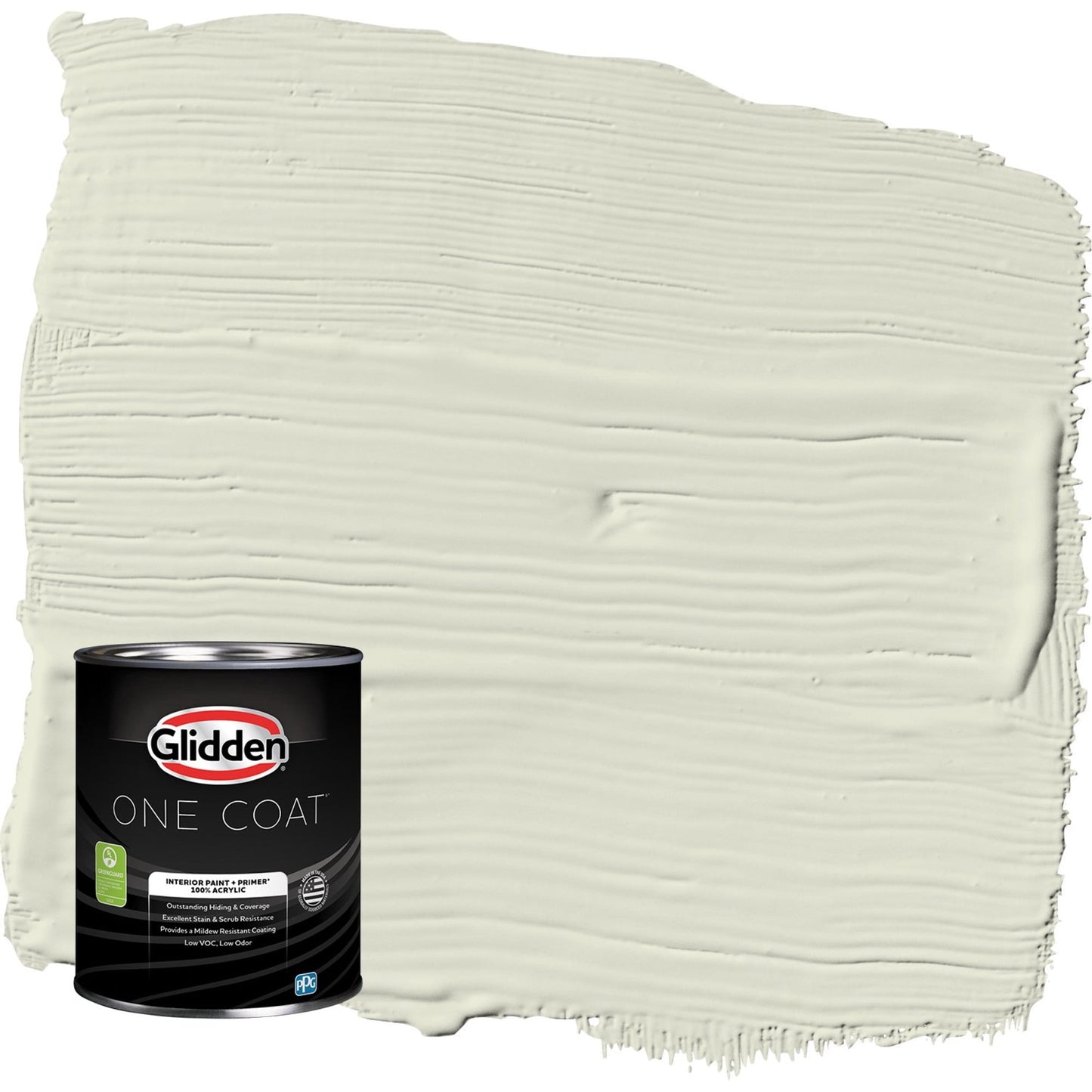 Glidden One Coat Pinch of Pistachio / Green Semi-Gloss Interior Paint with Primer, 1 Quart